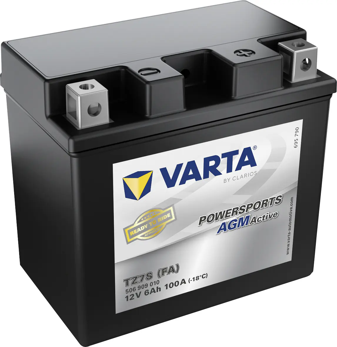 Varta AGM-Motorradbatterie TZ7S FA 12V 6Ah 100A