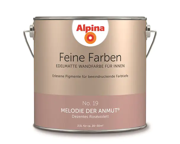 Alpina Feine Farben No. 19 Melodie der Anmut 2,5 L dezentes roséviolett  edelmatt kaufen | Globus Baumarkt