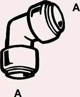 Cornat Winkel 90° / Ø 18 mm