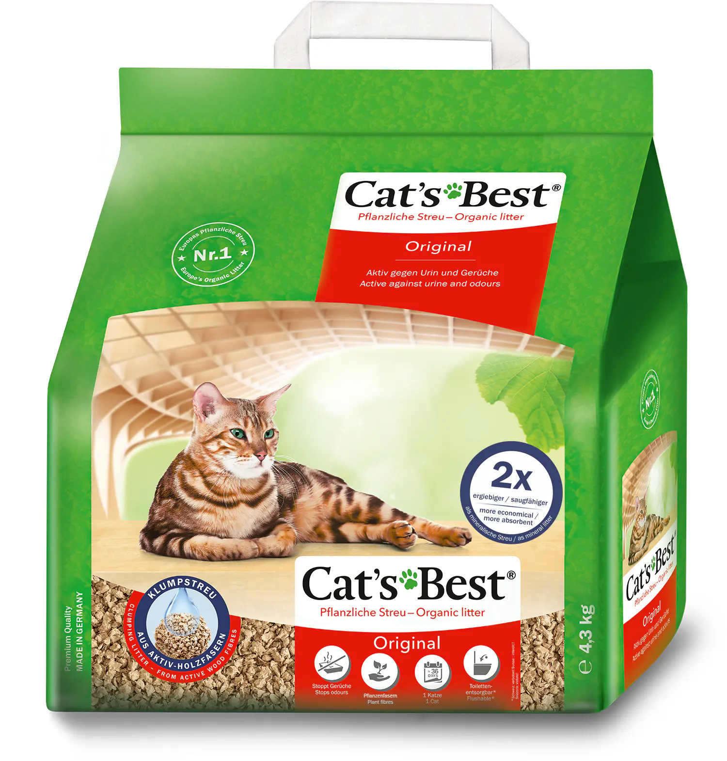 Cats Best Original Katzenstreu pflanzlich 10 L