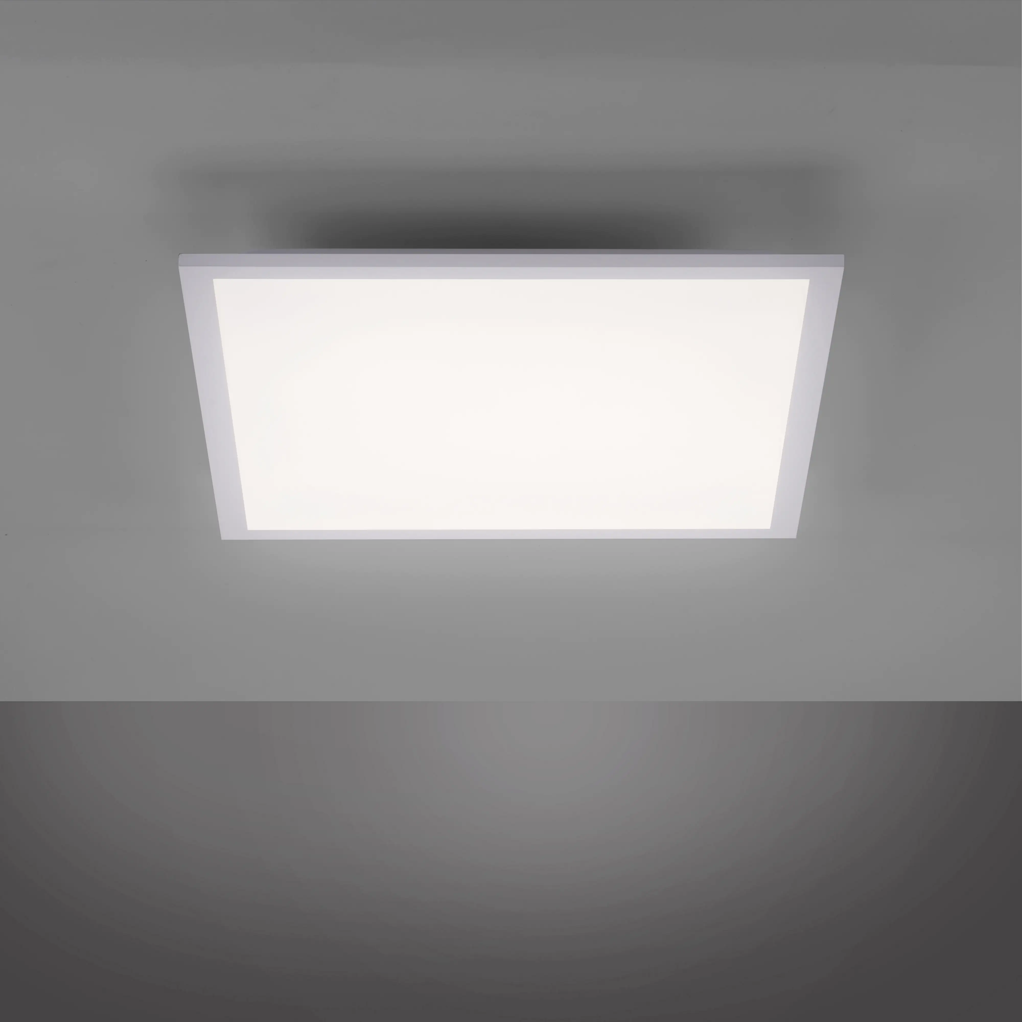 JustLight LED Deckenleuchte Flat weiß 45 x 45 cm Backlight 22 W