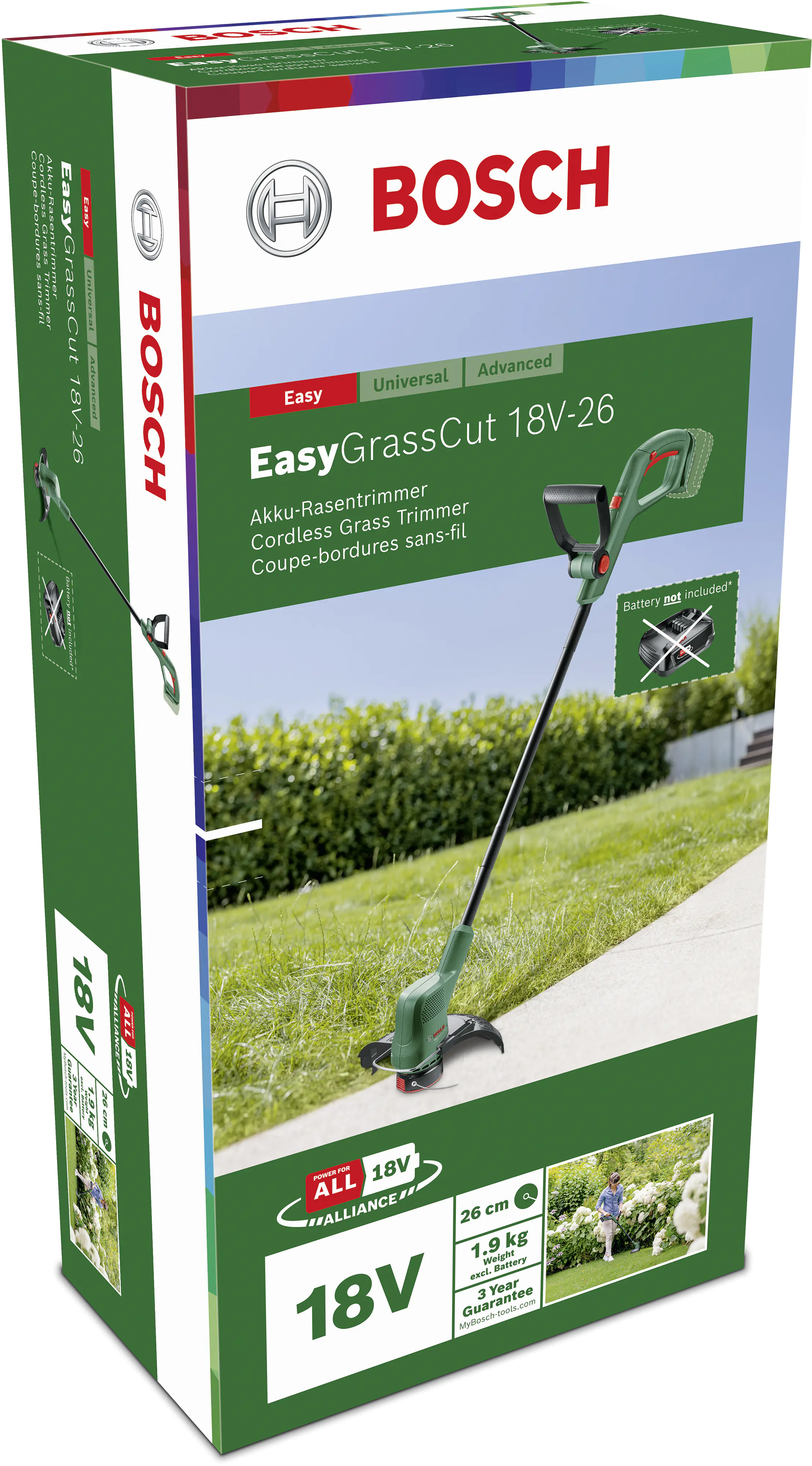 Bosch Akku-Rasentrimmer EasyGrassCut 18V-26 Solo