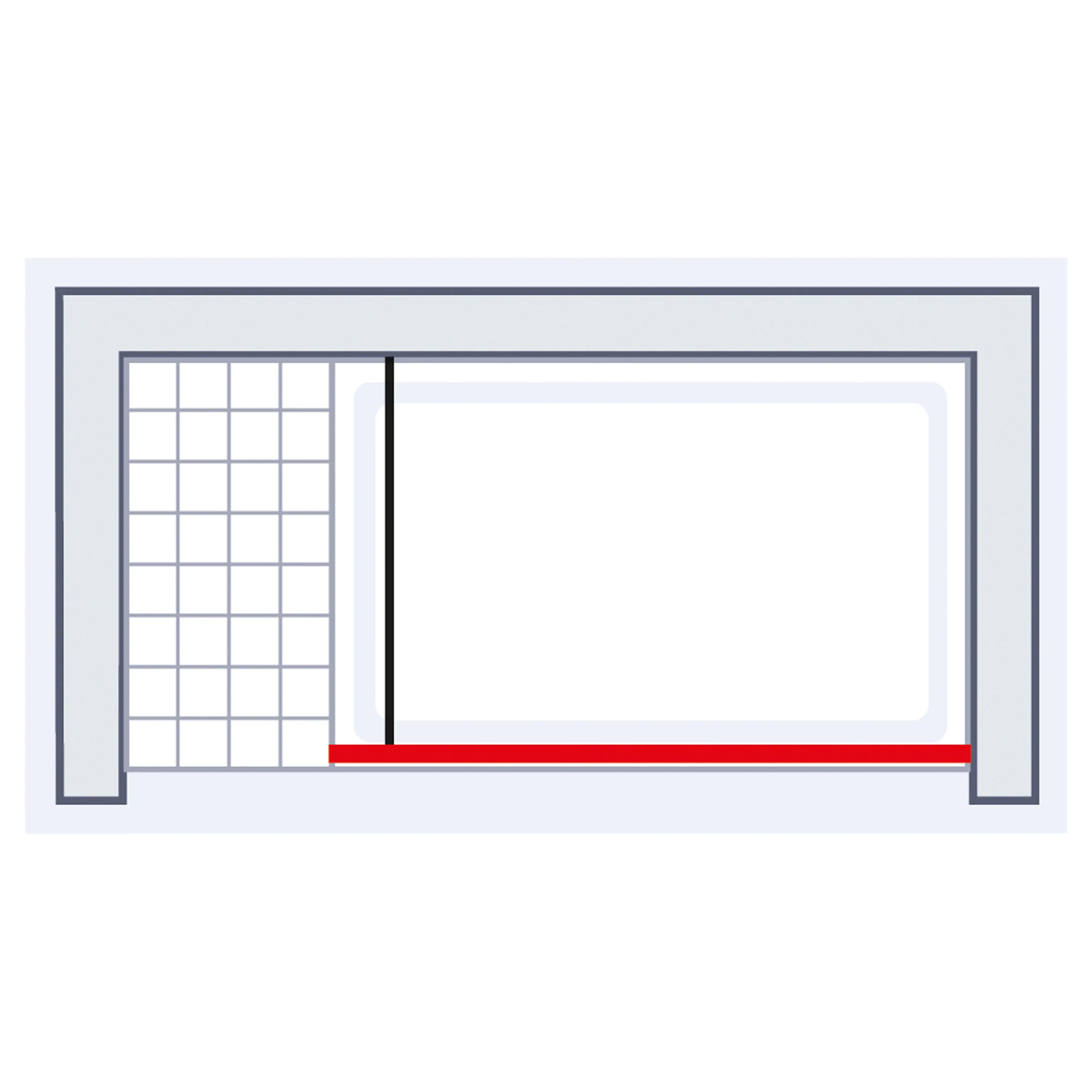 Schulte Duschwand Alexa Style 2.0 Walk In 100 x 200 cm Goldoptik