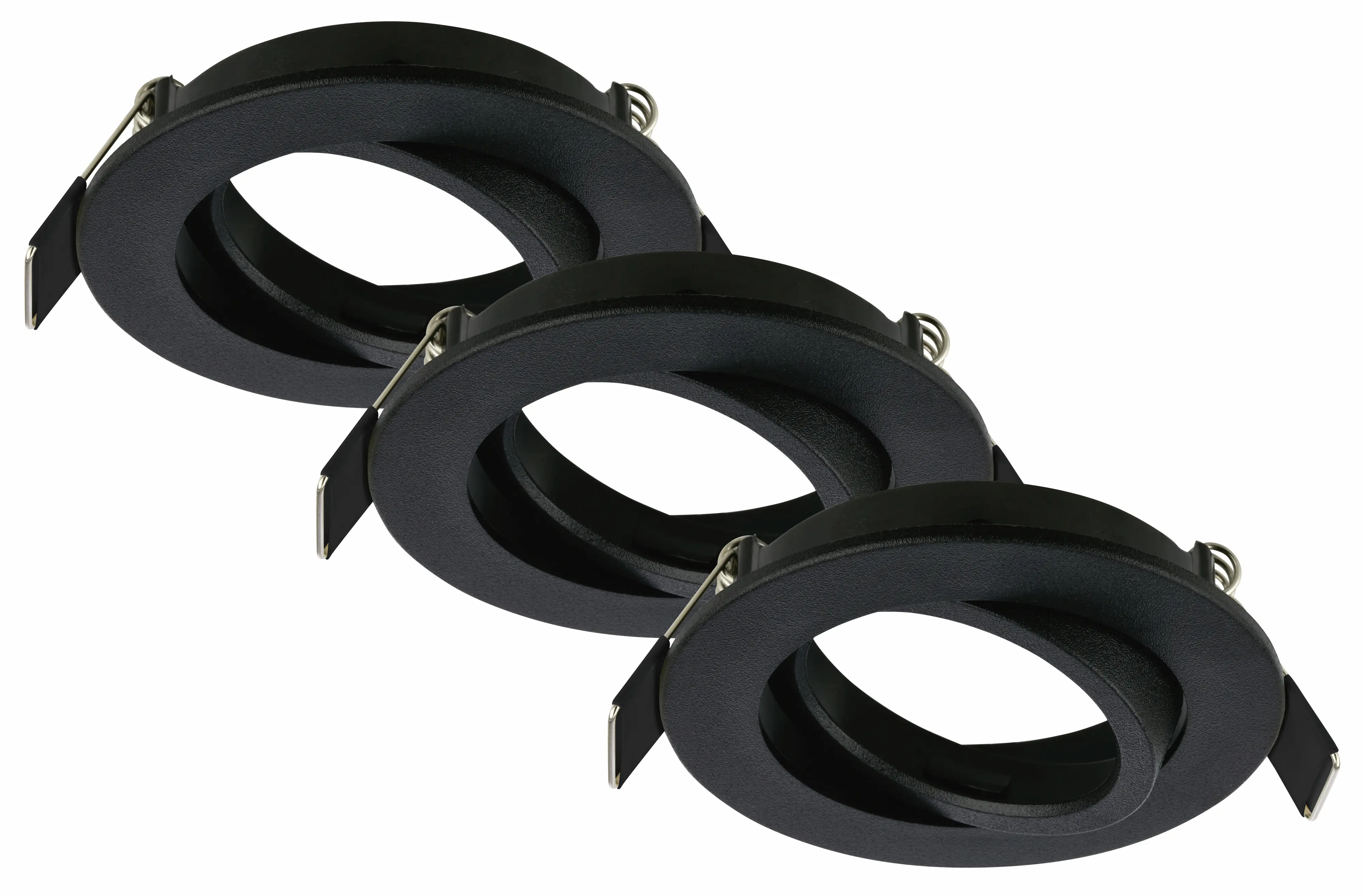 Briloner LED Einbauleuchte Biwa 3x GU10 bis 7W ohne Leuchtmittel schwarz