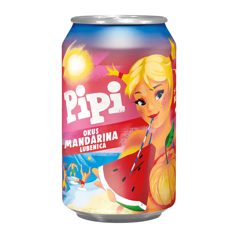 Pipi Mandarine-Wassermelone-Limonade Dose 0,33 l EINWEG Pipi Mandarine-Wassermelone-Limonade Dose 0,33 l EINWEG