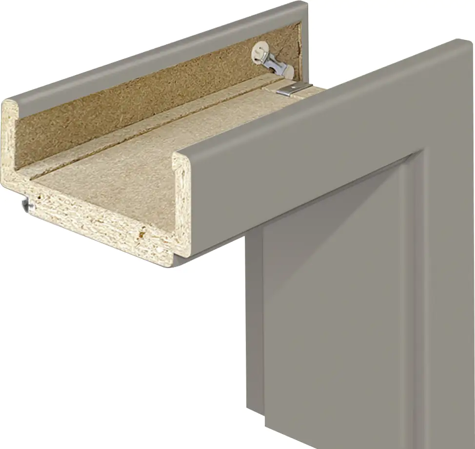 Borne Zarge Lack edelgrau 61 cm DIN rechts