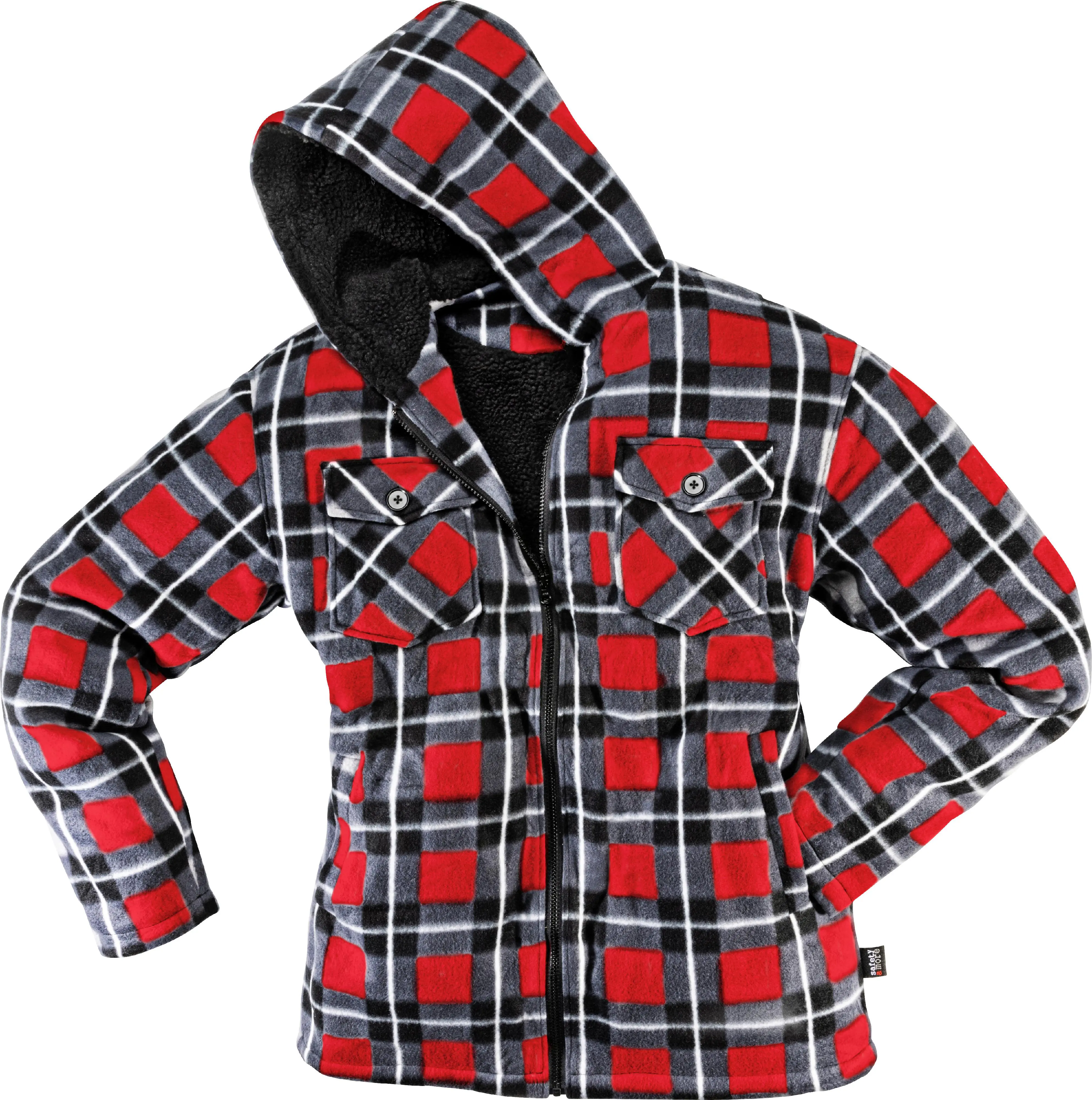 safety&more Thermojacke Galaxy rot-schwarz