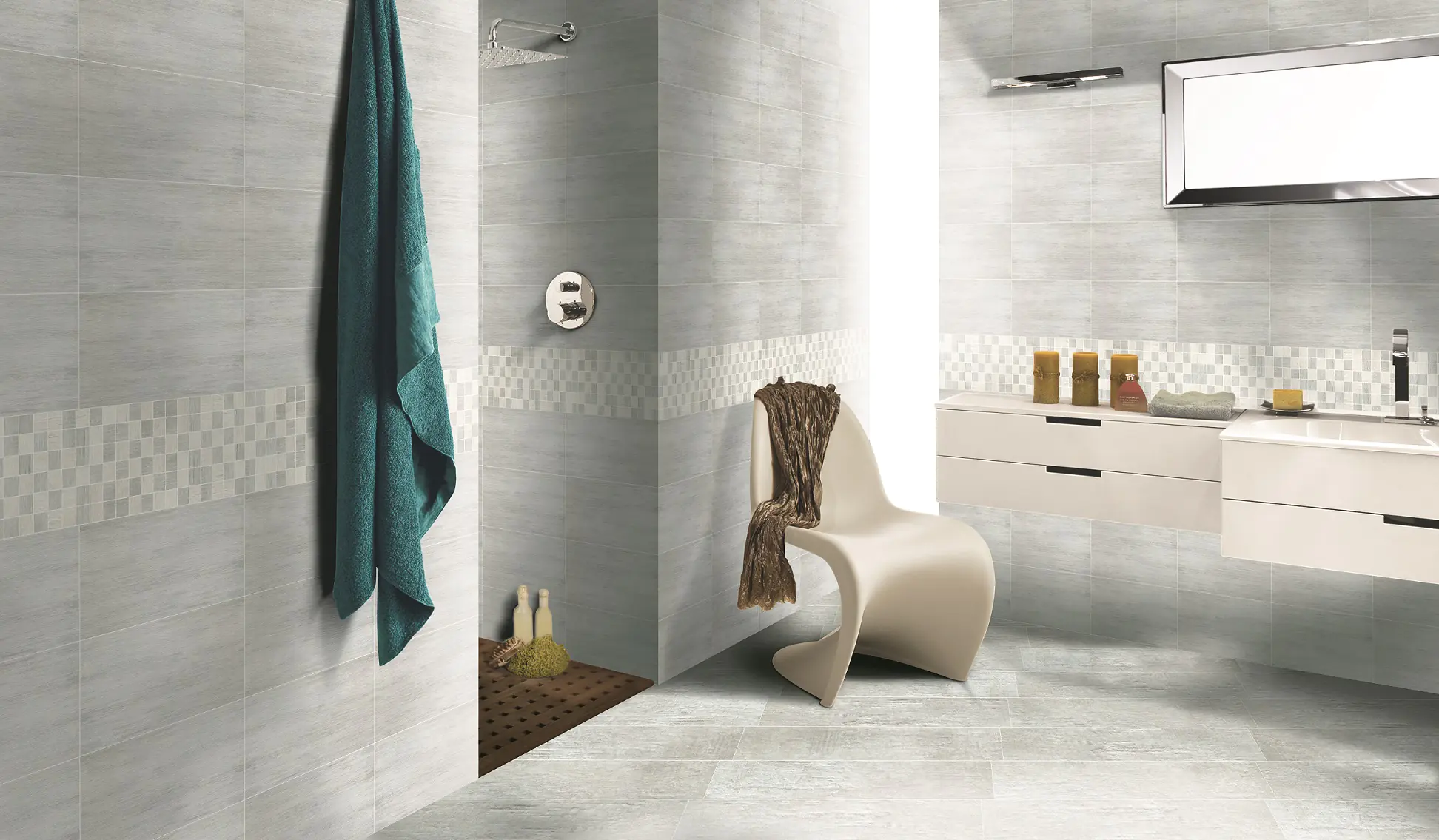 Bodenfliese Feinsteinzeug Country 31 x 62 cm grigio Bodenfliese Feinsteinzeug Country 31 x 62 cm grigio