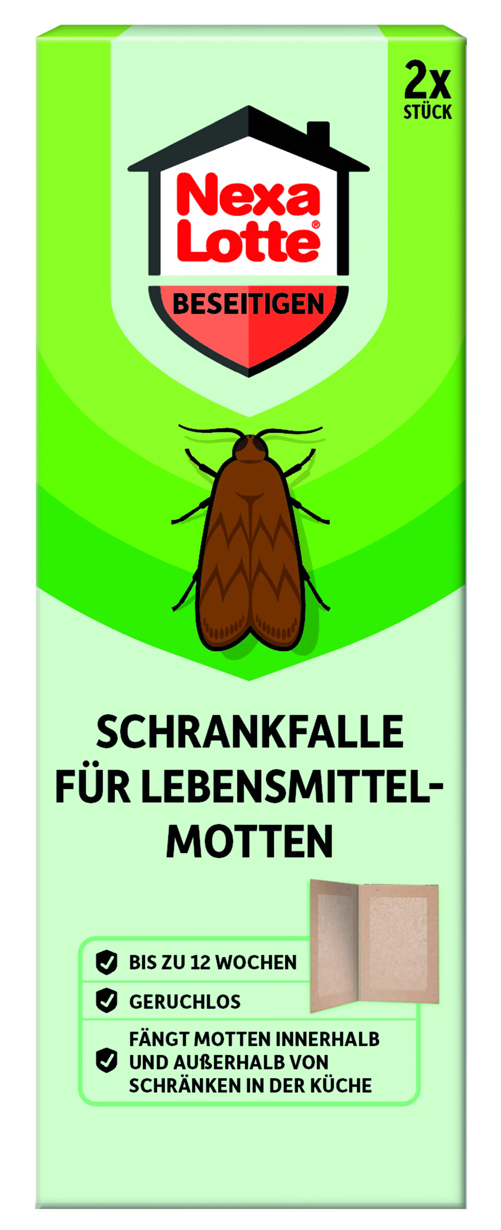 Nexa Lotte Schrankfalle für Lebensmittelmotten 2 Stück