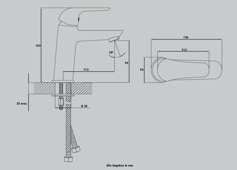 Primaster Waschtischarmatur Passau verchromt