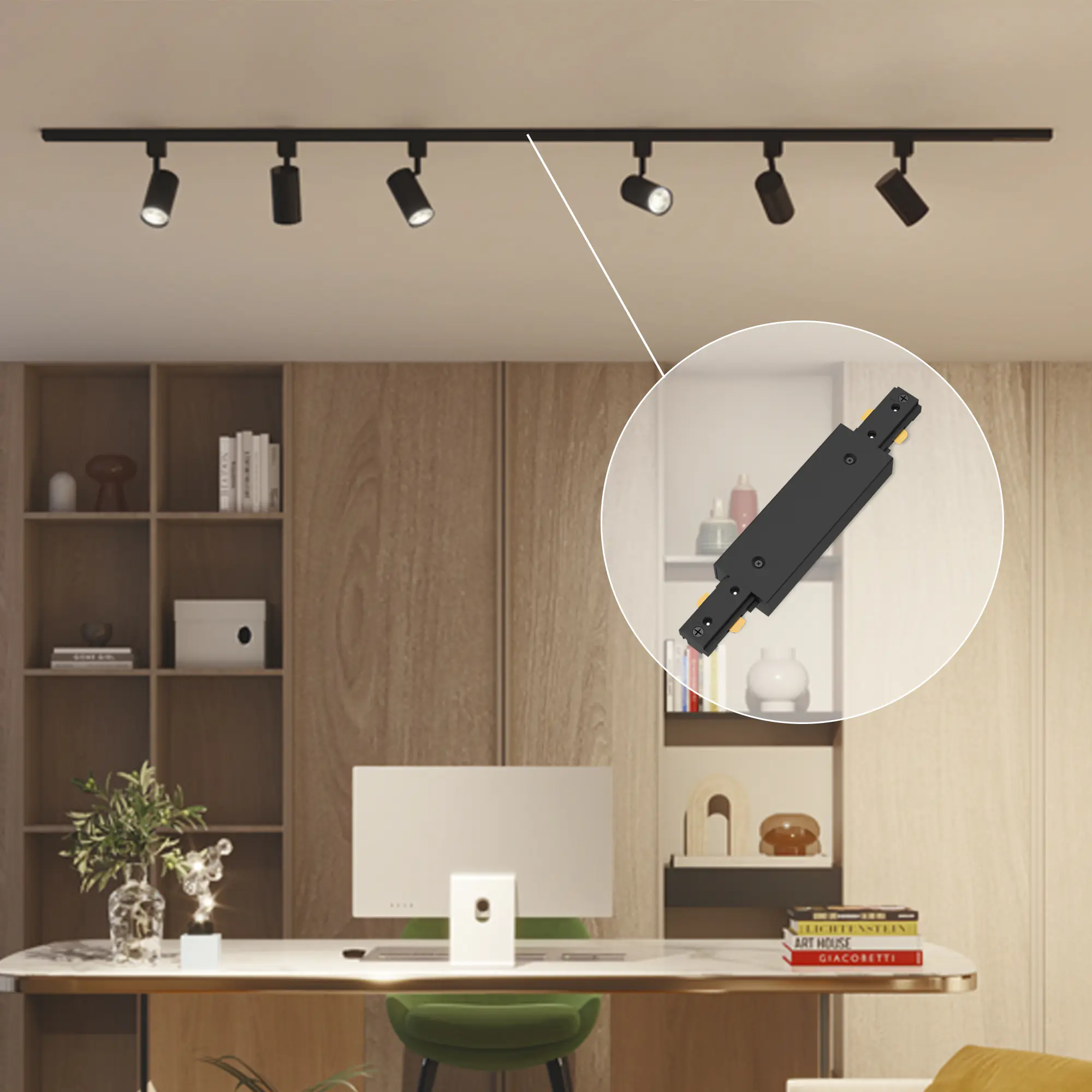 Philips EasyLink Stromverbinder für Schienenleuchte doppelseitig schwarz