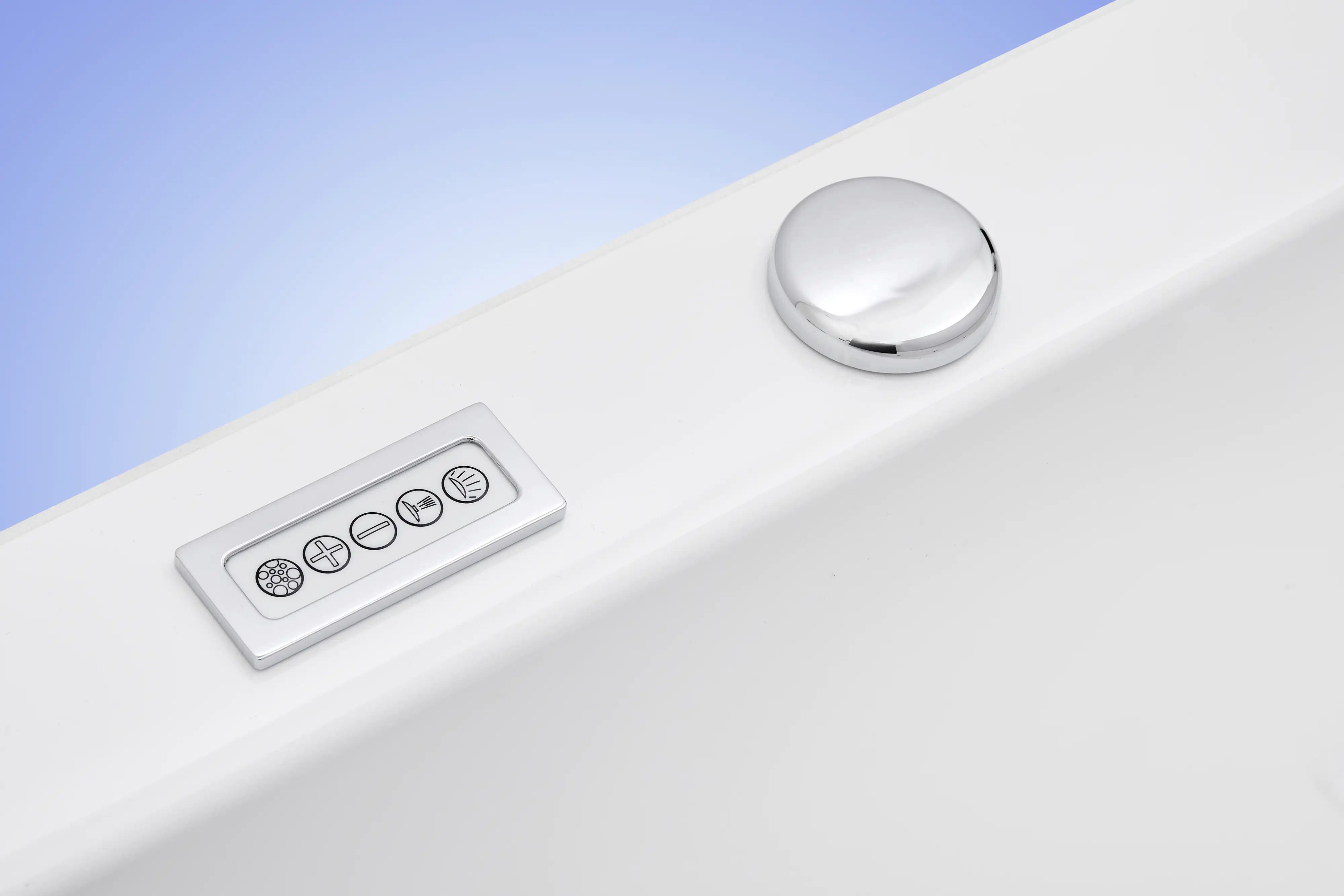 Ottofond Whirlpool-Badewannen-Komplettset Spirit 180 x 80 cm