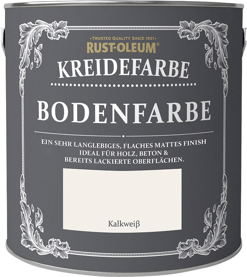 Rust-Oleum Kreidefarbe Bodenfarbe 2,5 L kalkweiß