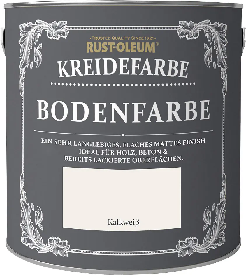 Rust-Oleum Kreidefarbe Bodenfarbe 2,5 L kalkweiß