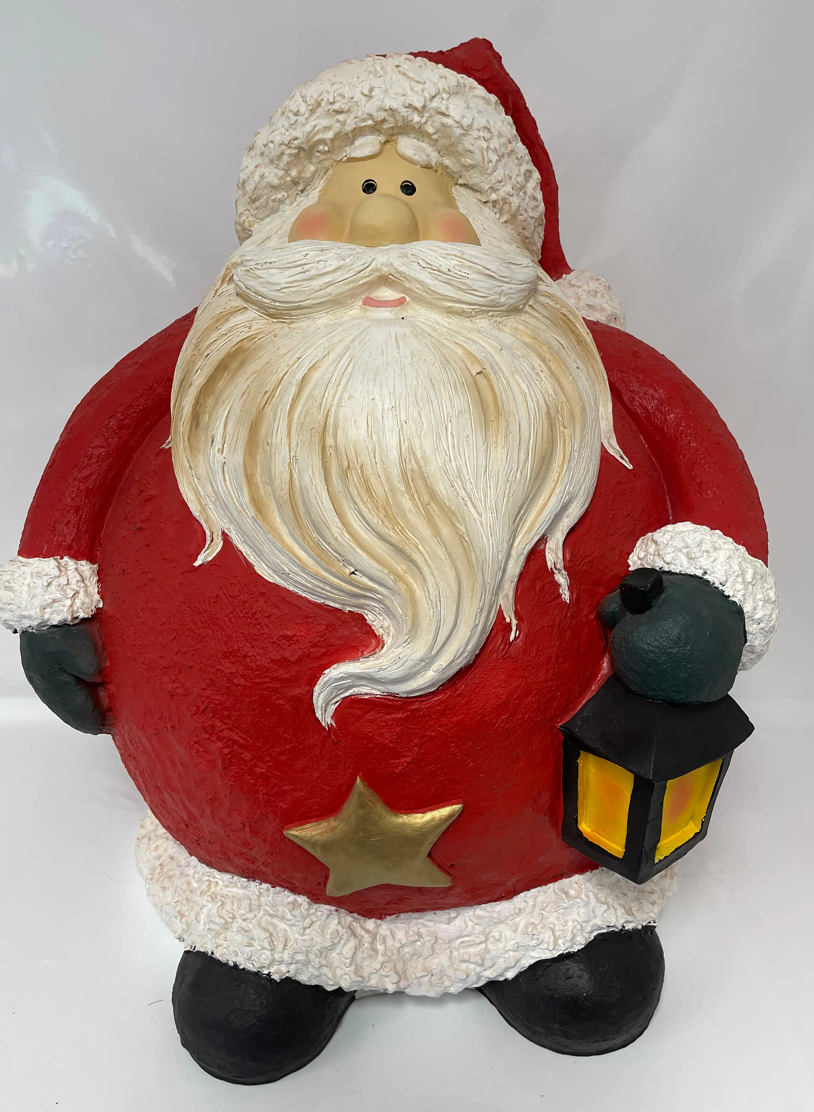 Dekofigur Weihnachtsmann dick rot 82,5 cm