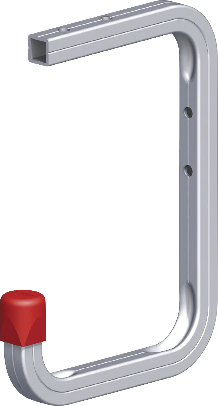 alfer Wand- und Deckenhaken 150 x 255 x 155 mm Aluminium roh Kappe rot alfer Wand- und Deckenhaken 150 x 255 x 155 mm Aluminium roh Kappe rot