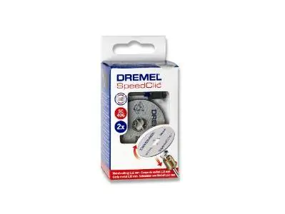 Dremel Metall-Trennscheibe SpeedClic-Set mit Dorn 2 Trennscheiben