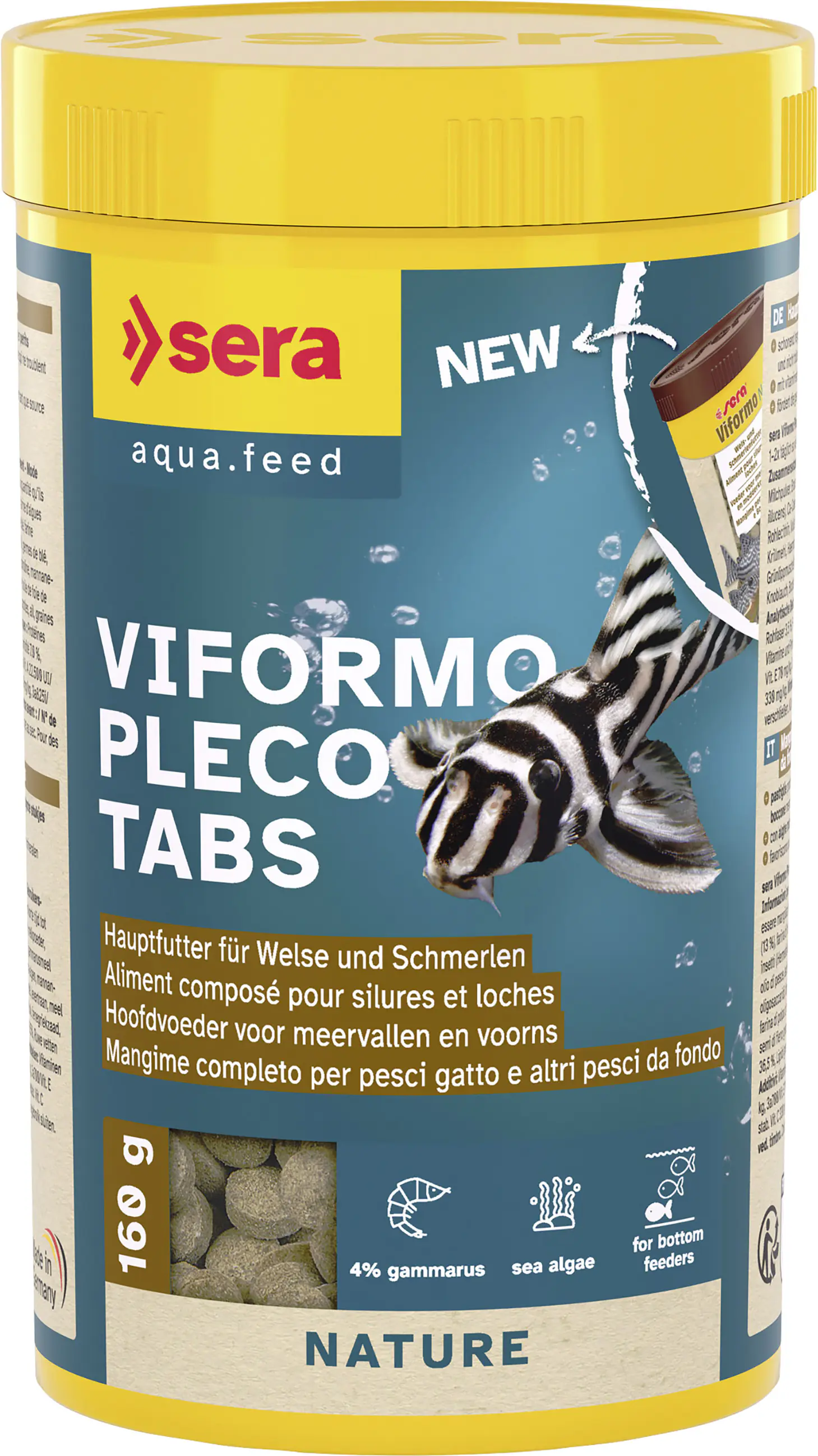 Sera Fischfutter für Welse und Schmerlen Viformo Pleco Tabs 250 ml