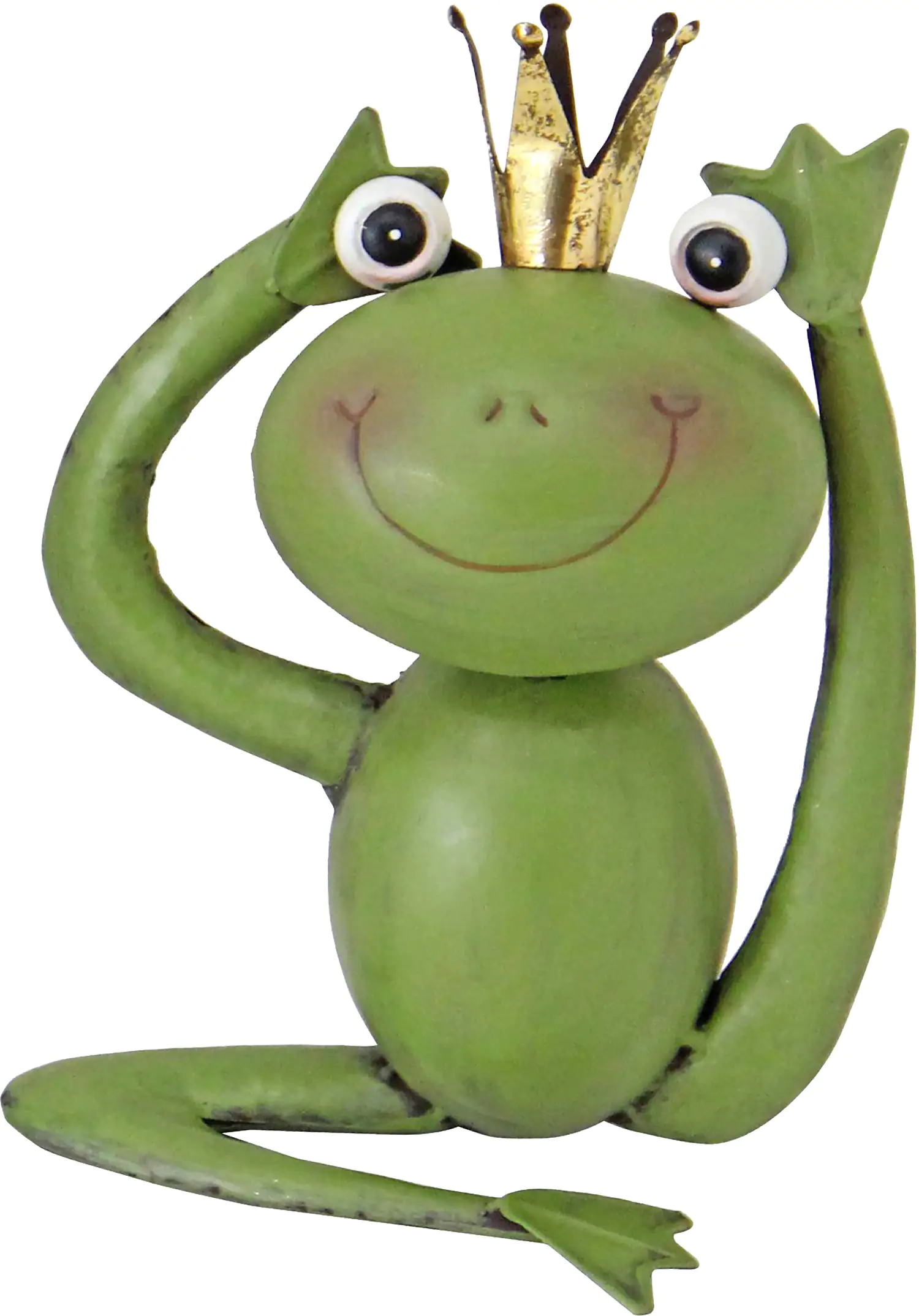 TrendLine Dekofigur Frosch Metall 27 x 21 cm grün  TrendLine Dekofigur Frosch Metall 27 x 21 cm grün