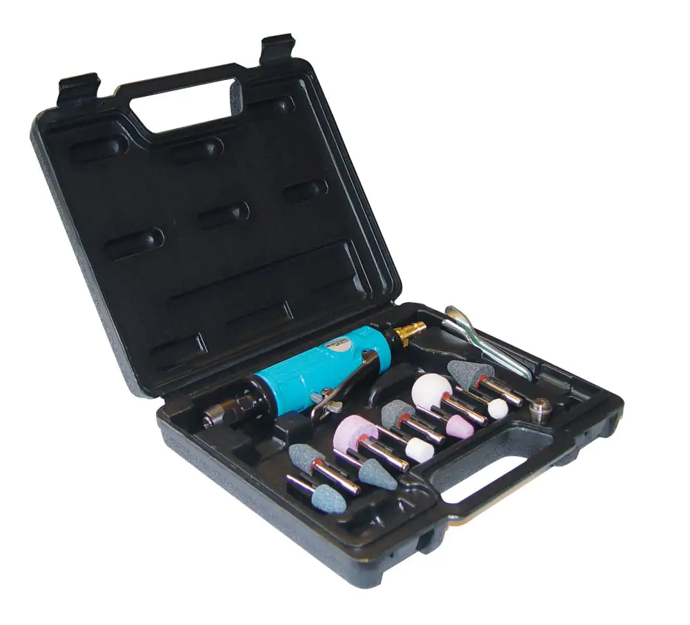 Güde Druckluft Einhandabschleifer-Set 15-teilig