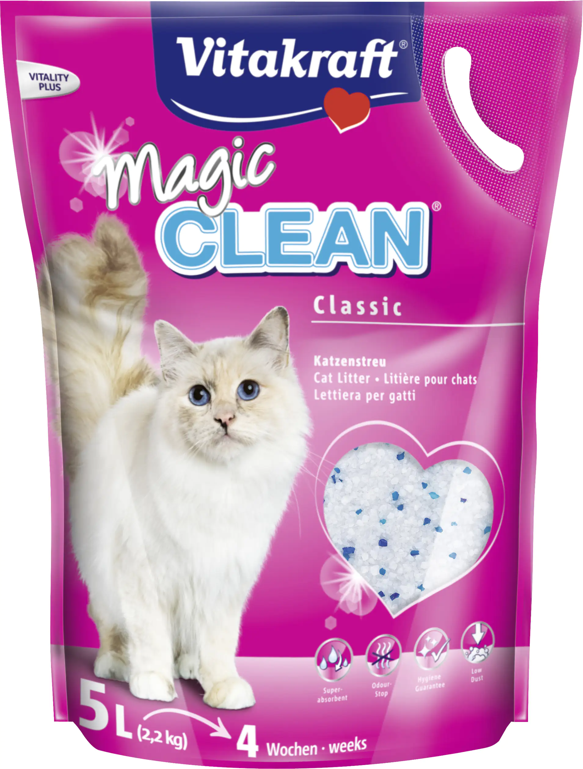 Vitakraft Katzenstreu Magic CLEAN® 5 l Silikatstreu Vitakraft Katzenstreu Magic CLEAN® 5 l Silikatstreu