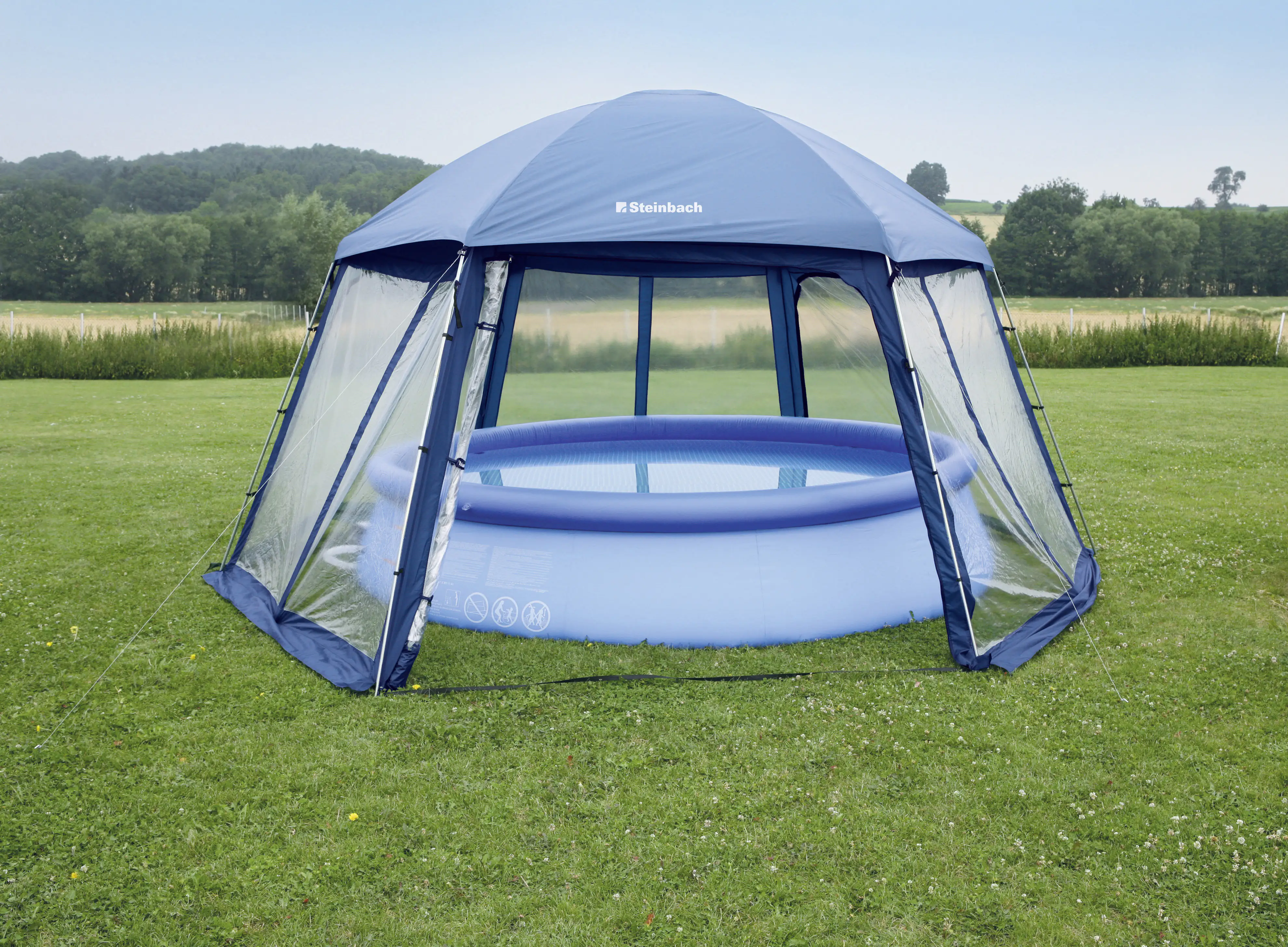 Steinbach Pooldach Mega 600 x 520 x 280 cm