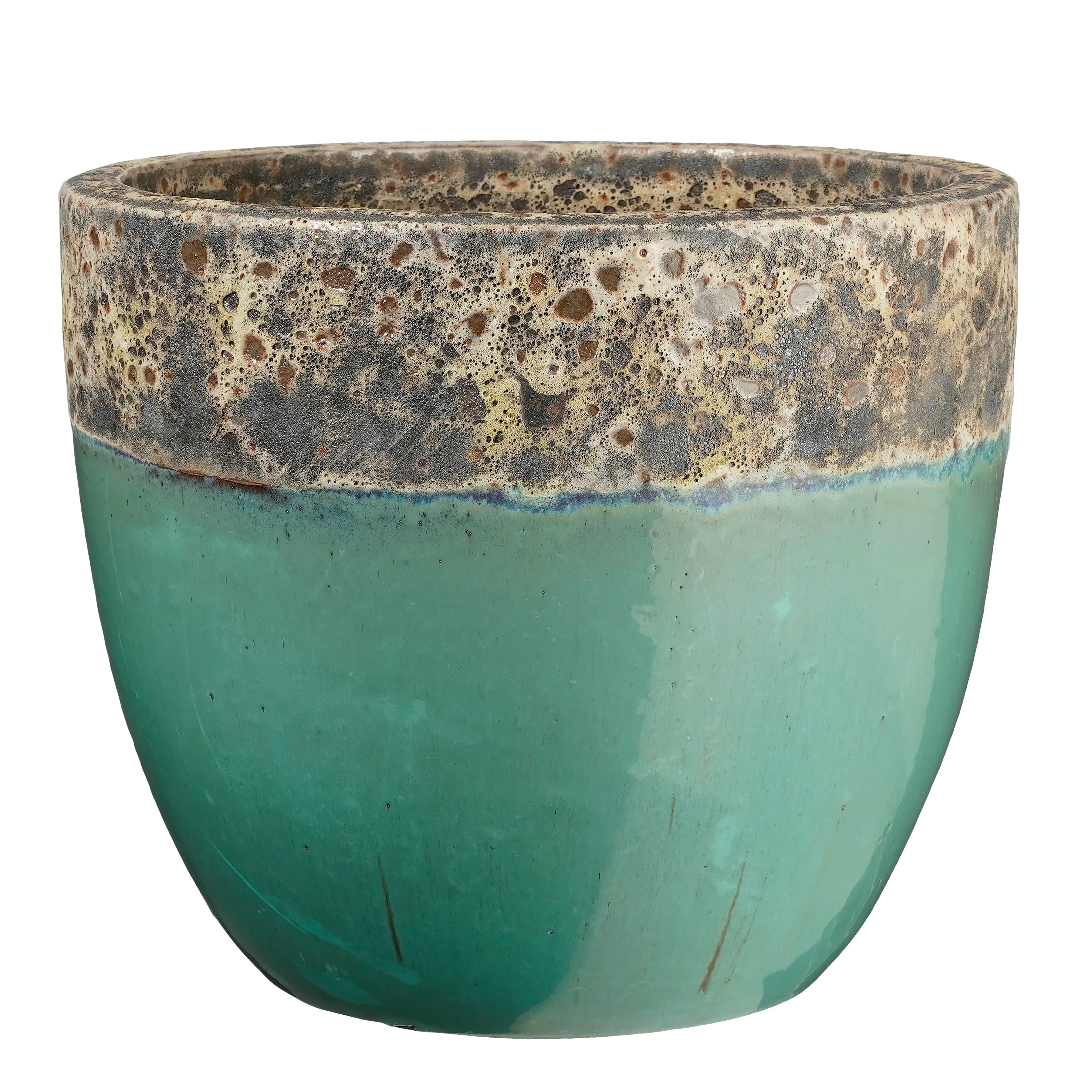 Mica Decorations Pflanztopf Picchu Ø 35 x 27 cm türkis