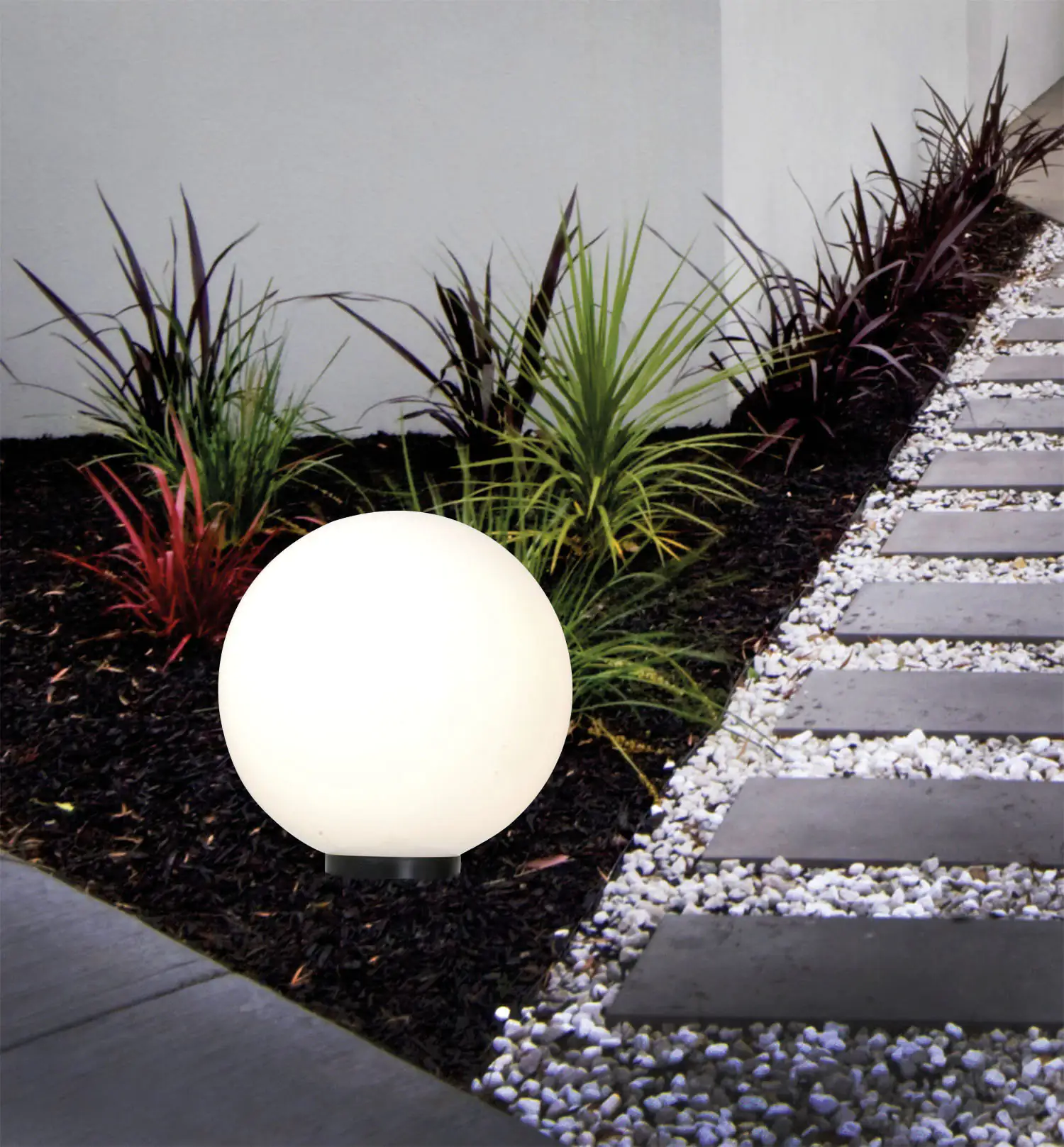 Näve Außen-Kugelerdspieß E27 schwarz