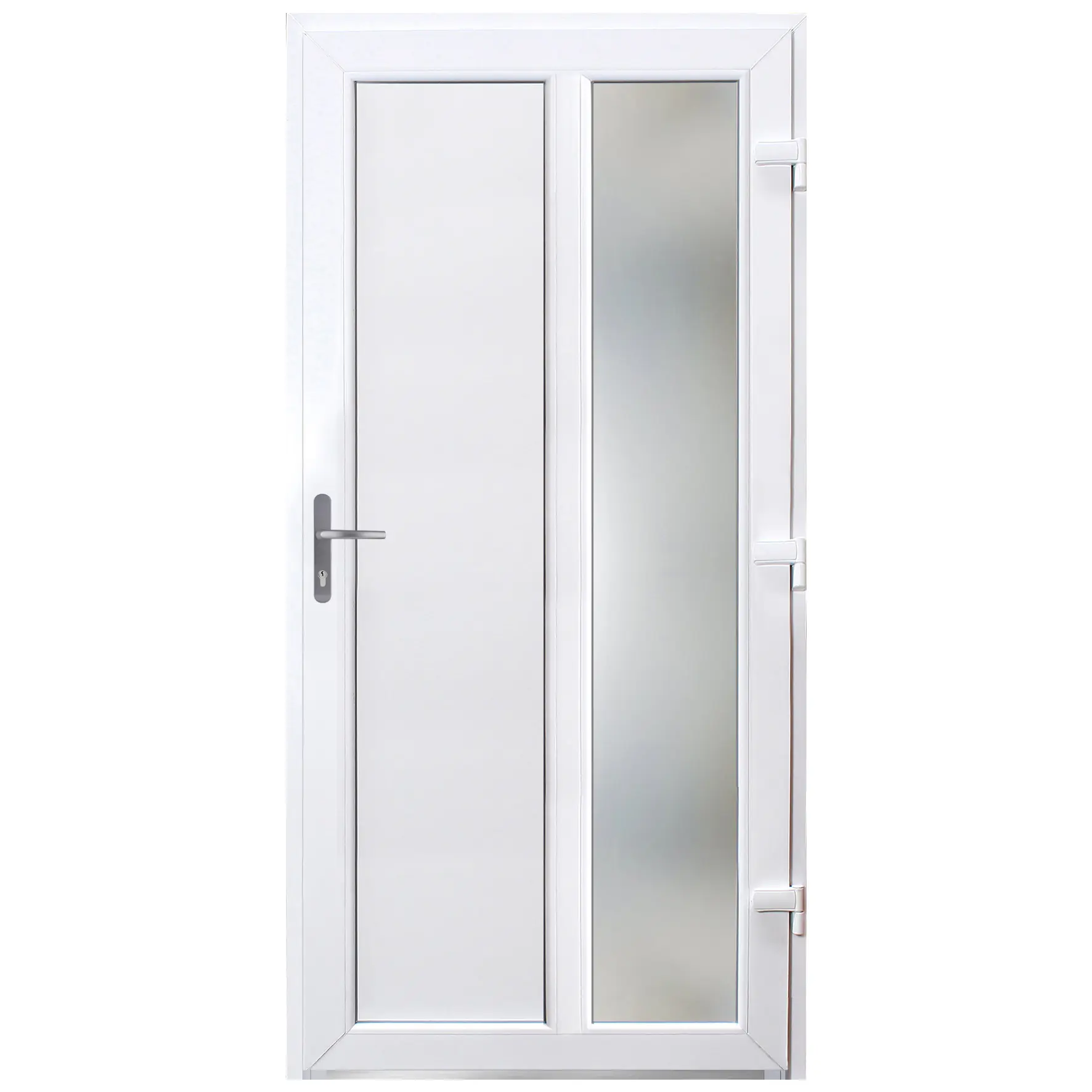 Panto Nebeneingangstür Kunststoff 511 anthrazit/weiß DIN rechts 88 x 198 cm 