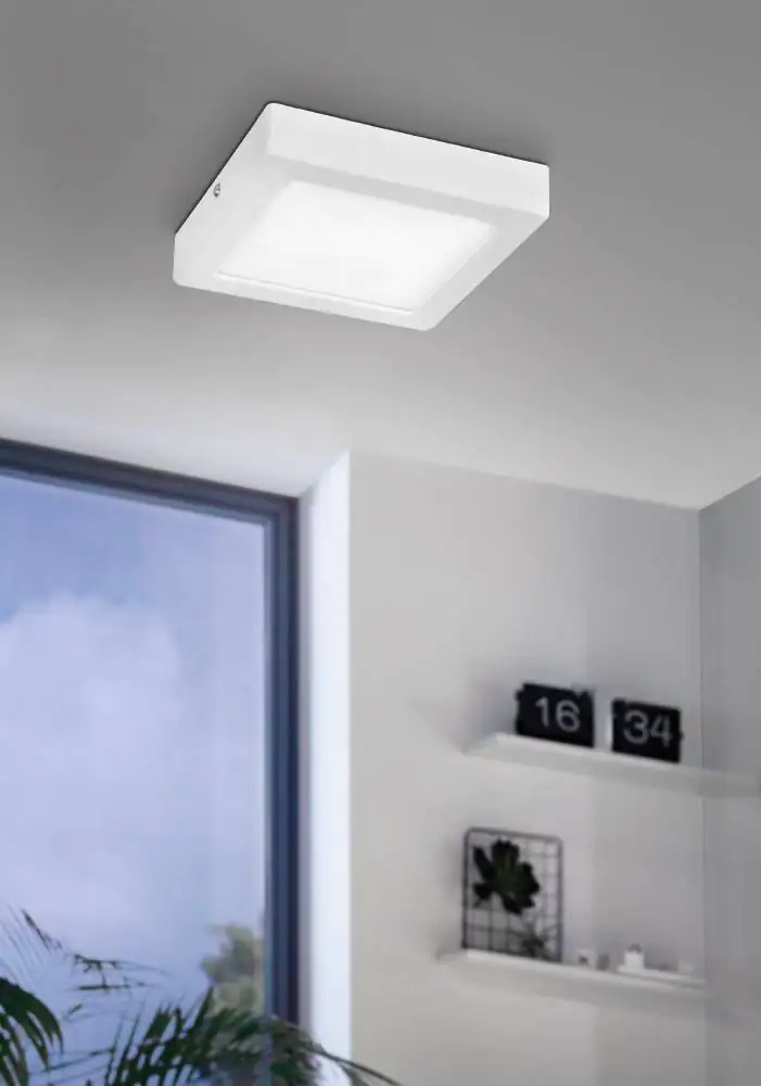 Eglo LED Deckenleuchte Idun weiß 17 x 17 cm neutralweiß