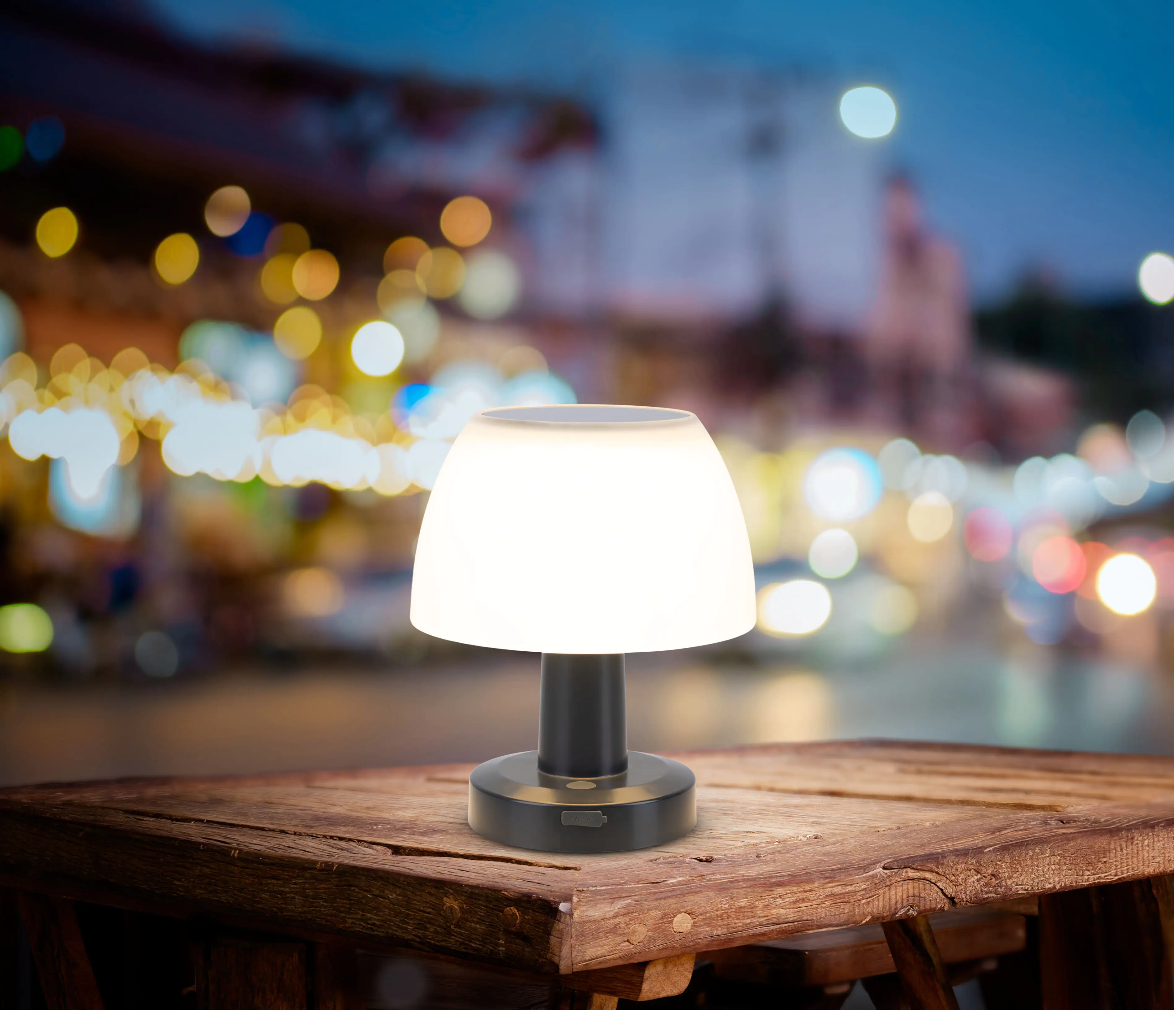 Light & More LED Solartischleuchte dimmbar schwarz Light & More LED Solartischleuchte dimmbar schwarz