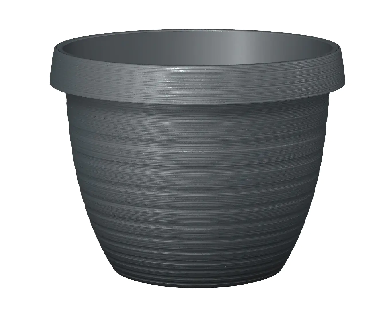 4033083576656 Scheurich Pflanzgefäß Country Star Ø 25 x 18,6 cm metallic grey