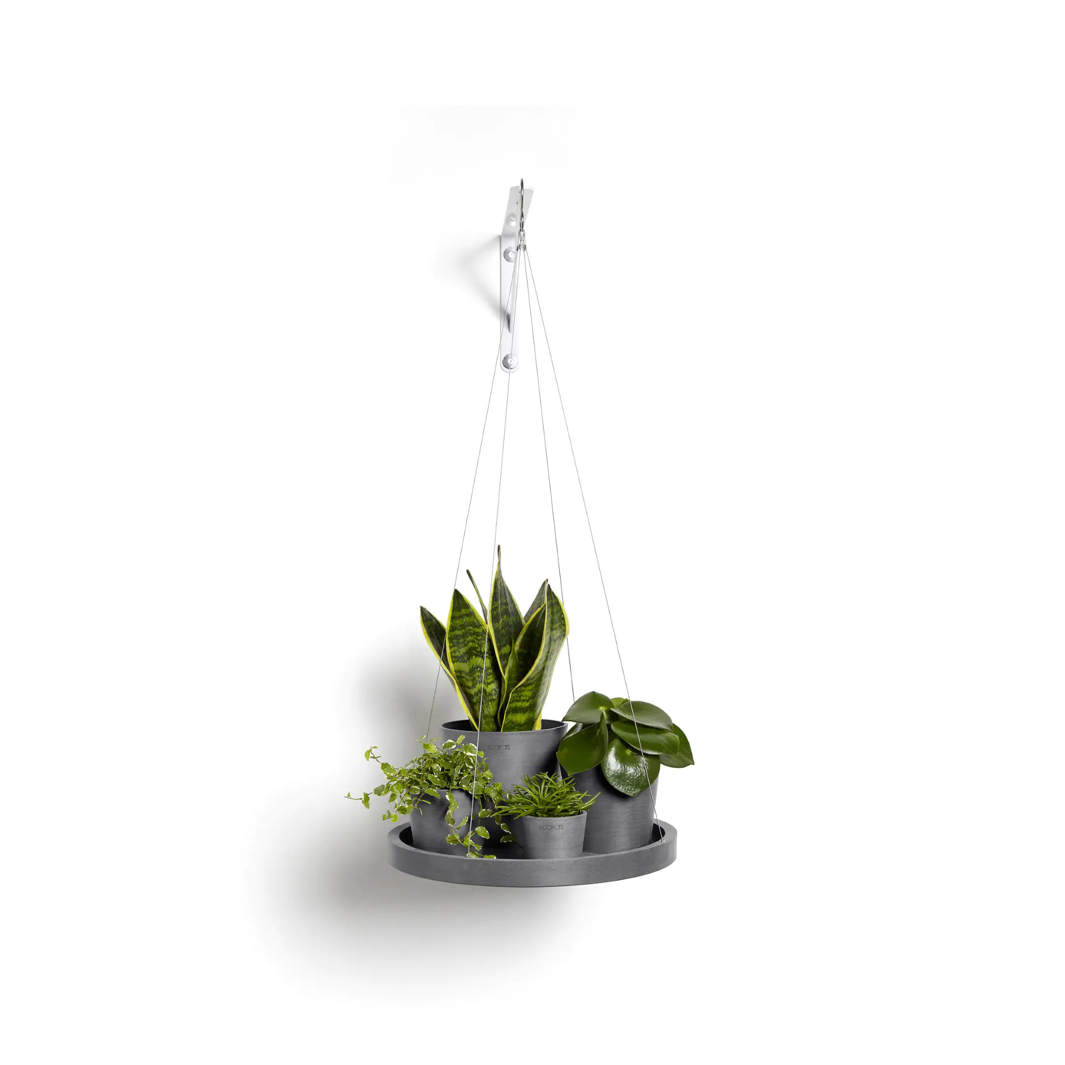 Ecopots Untersetzer hängend grau Ø 36 cm