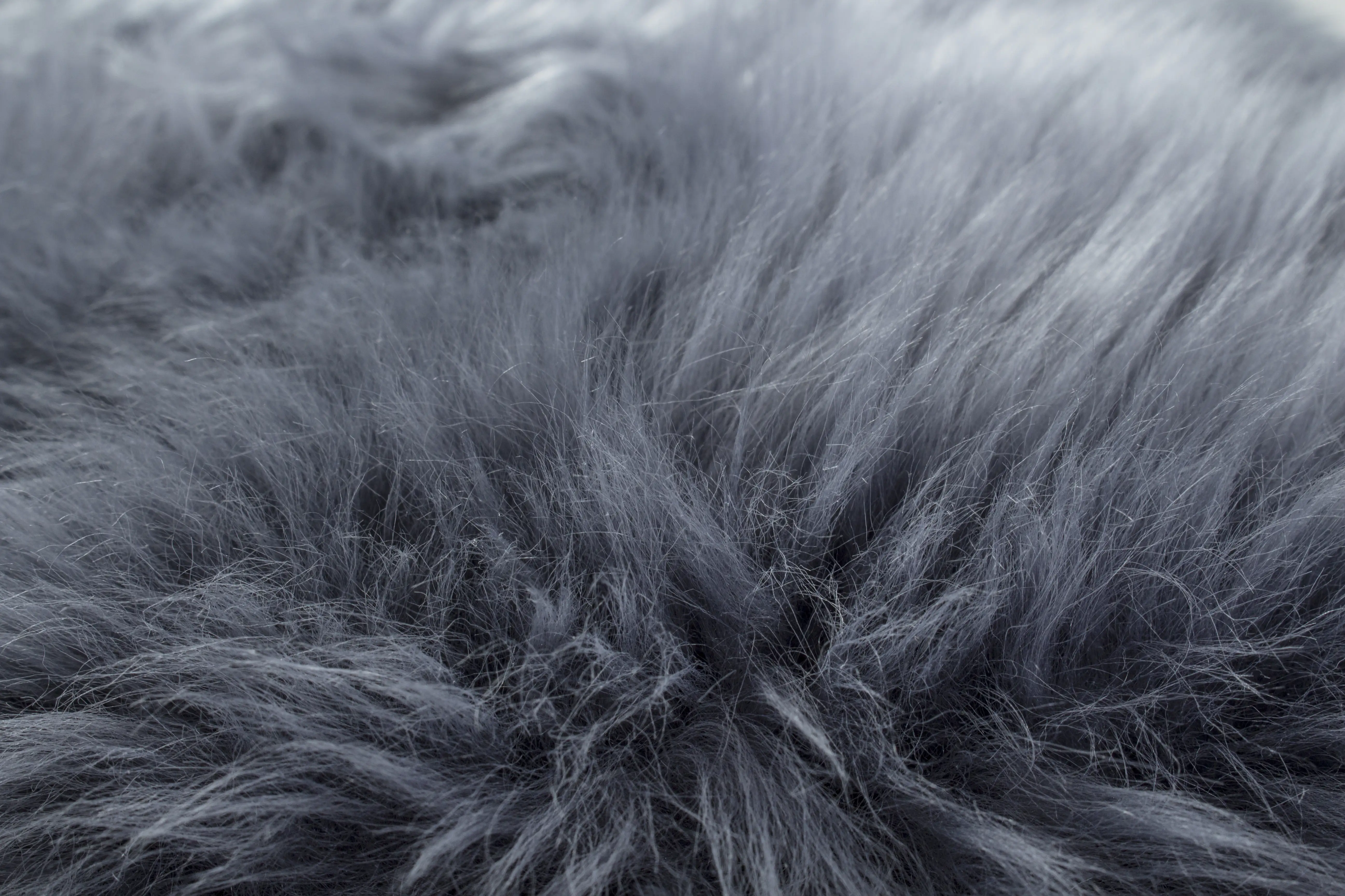 Schaffell natur dunkelgrau, ca. 60 x 85 cm