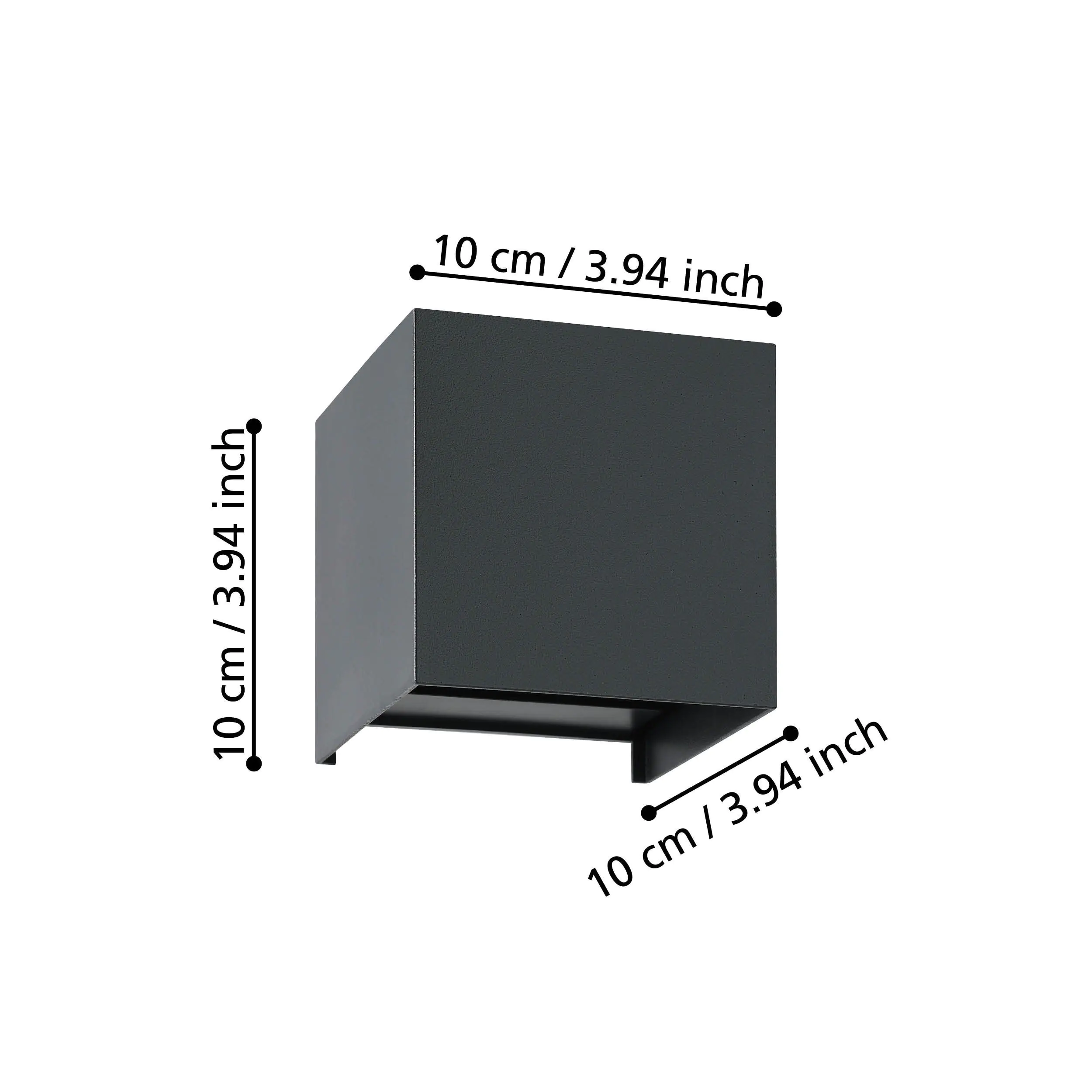 Eglo LED Wandleuchte Va lmonte 3W, 400 lm, 3000K, schwarz