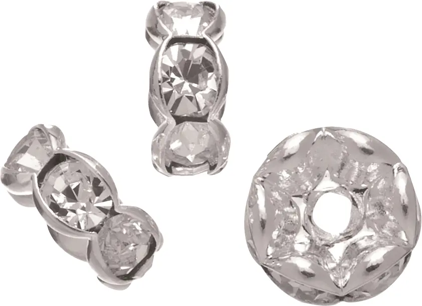 Glorex Zwischenring rund 4 x 8 mm, 6 Stück