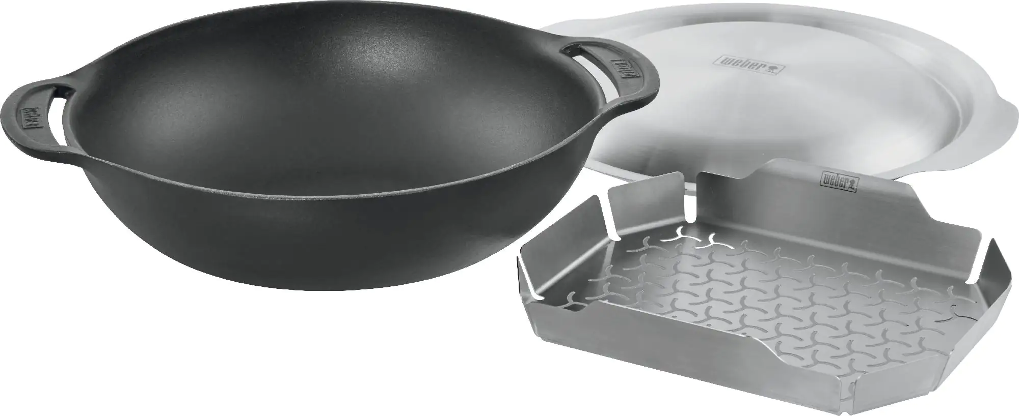Weber Wok-Einsatz - Gourmet-BBQ-System inklusive Deckel und Dünsteinsatz Weber Wok-Einsatz - Gourmet-BBQ-System inklusive Deckel und Dünsteinsatz