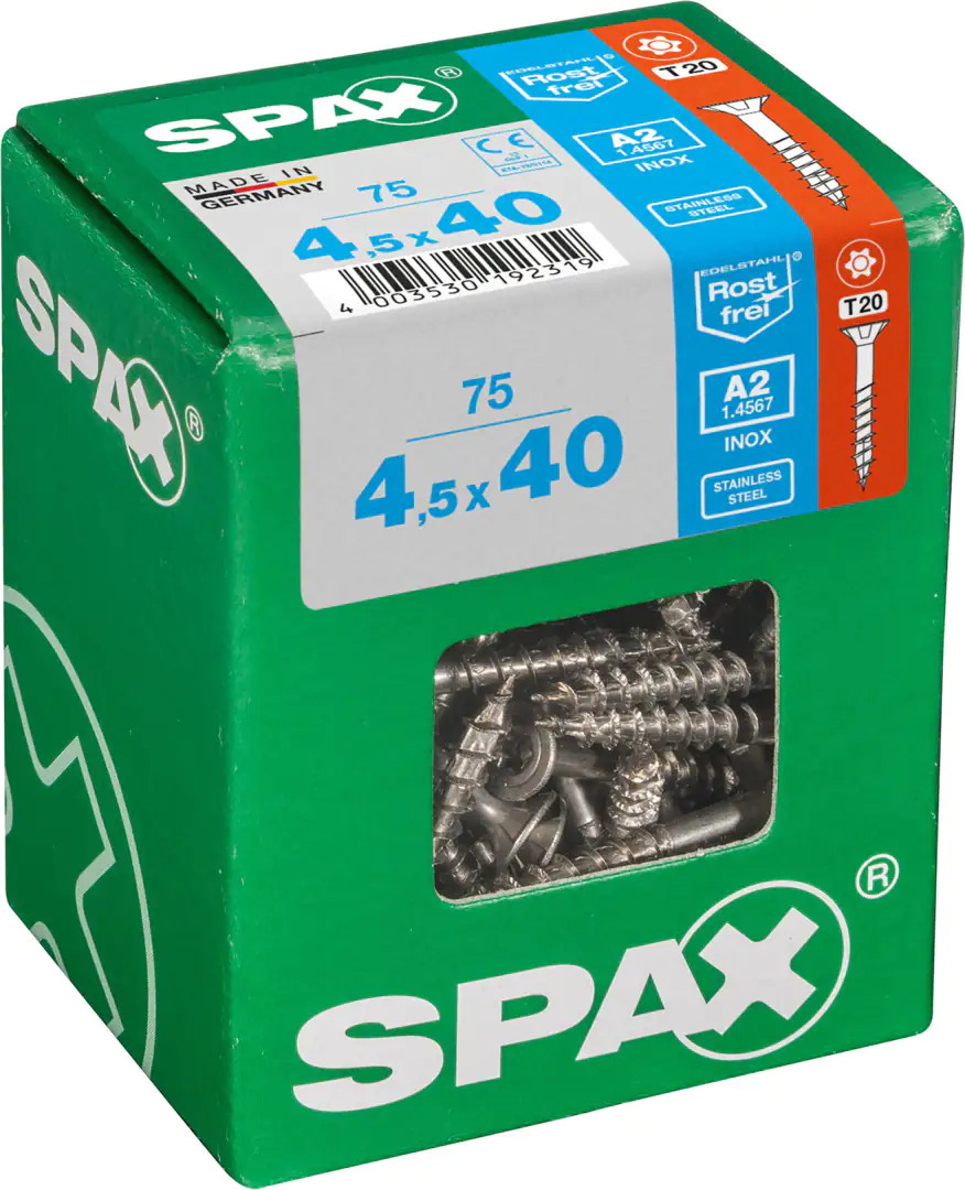 Spax Universalschrauben 4.5 x 40 mm TX 20 - 75 Stk.