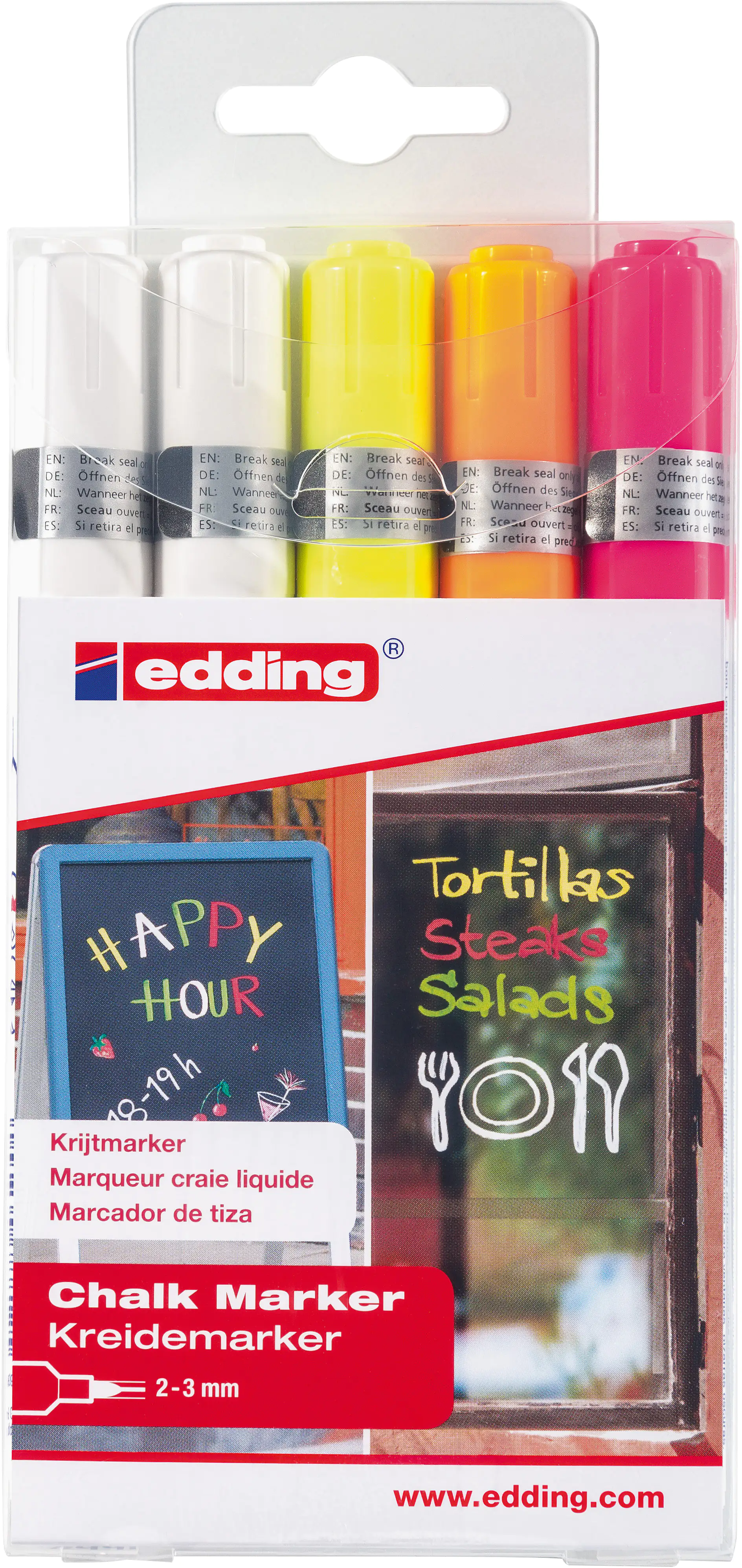 edding 4095 Kreidemarker 5er-Set 2 - 3 mm