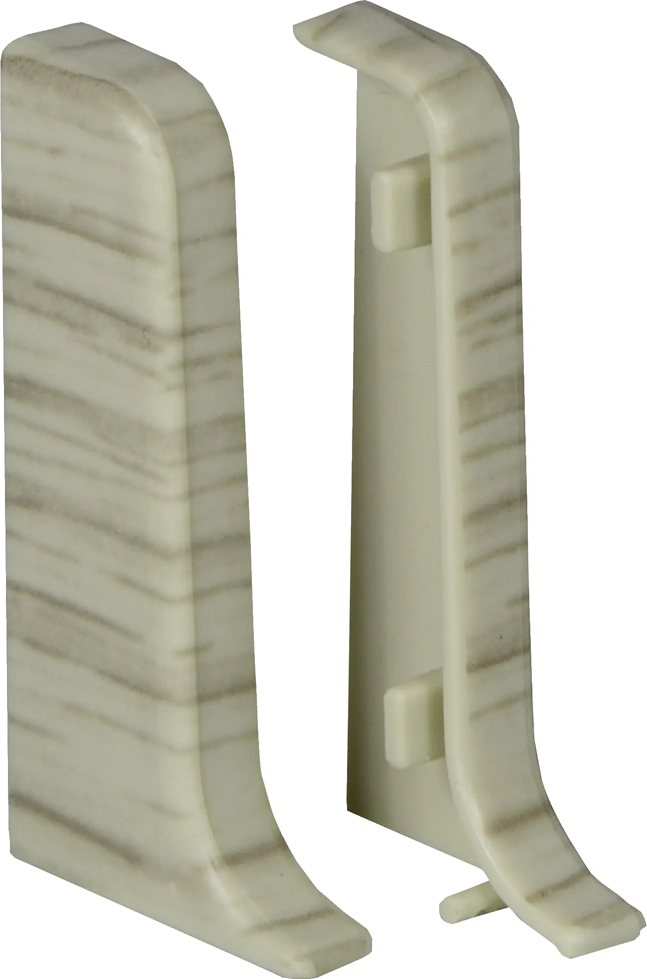 Endstück für Kunststoffleiste ku.050 silberesche