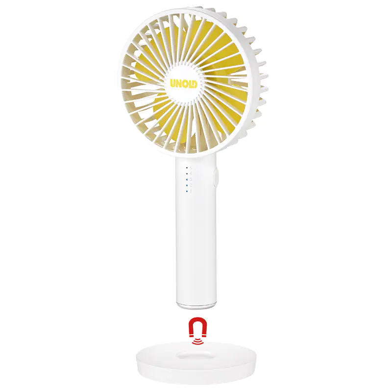 Unold Akku-Handventilator Breezy II weiß