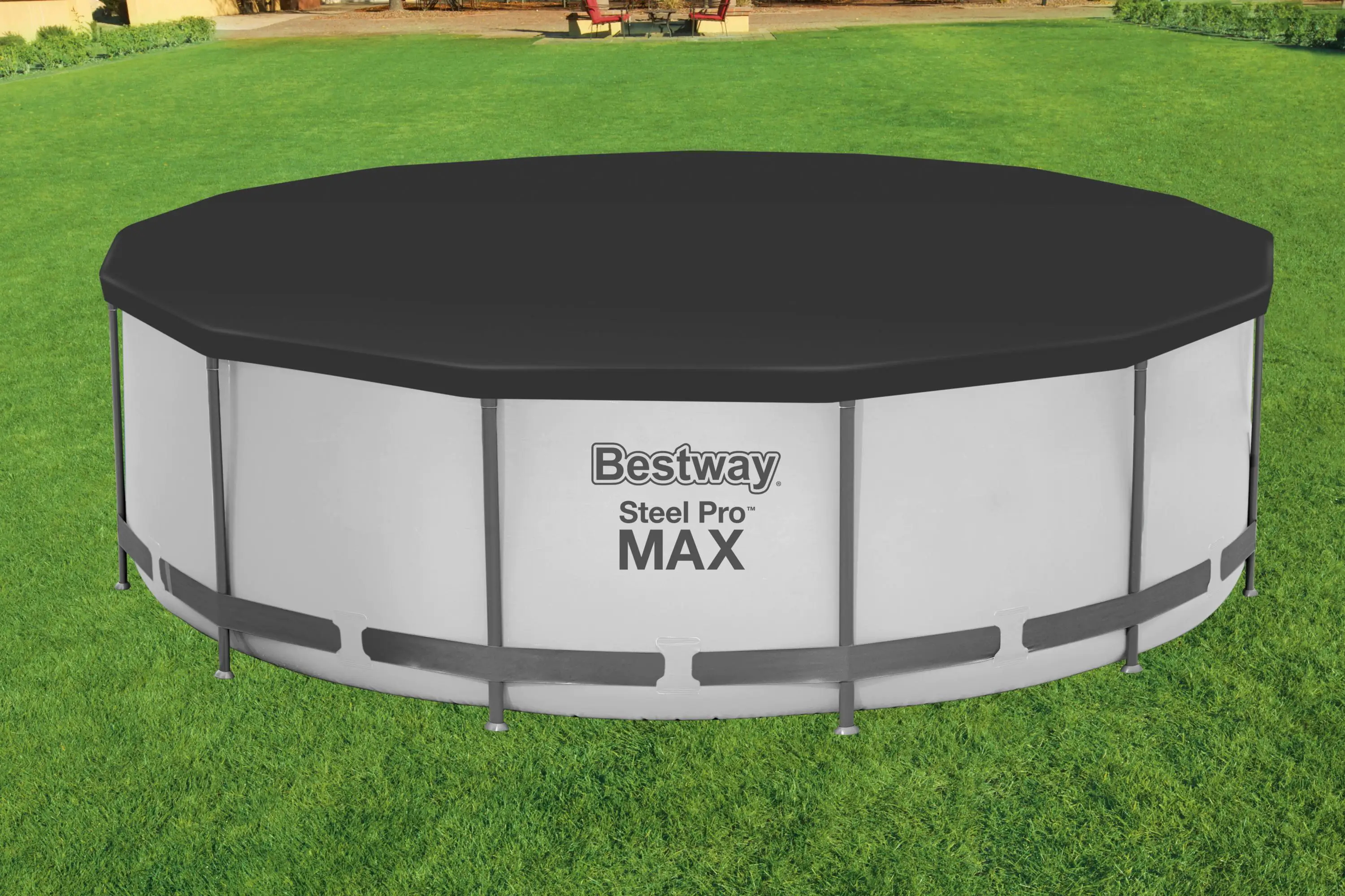6942138951646_11 Bestway Flowclear Abdeckplane PVC Ø 370 cm