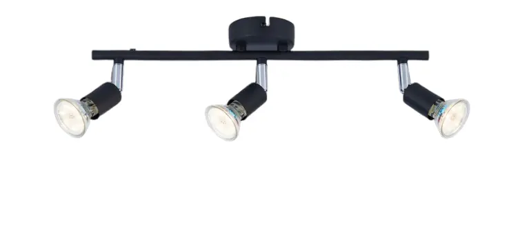 LED Leuchten 3er Spot Linos 3 schwarz 40 x 11 cm warmweiß