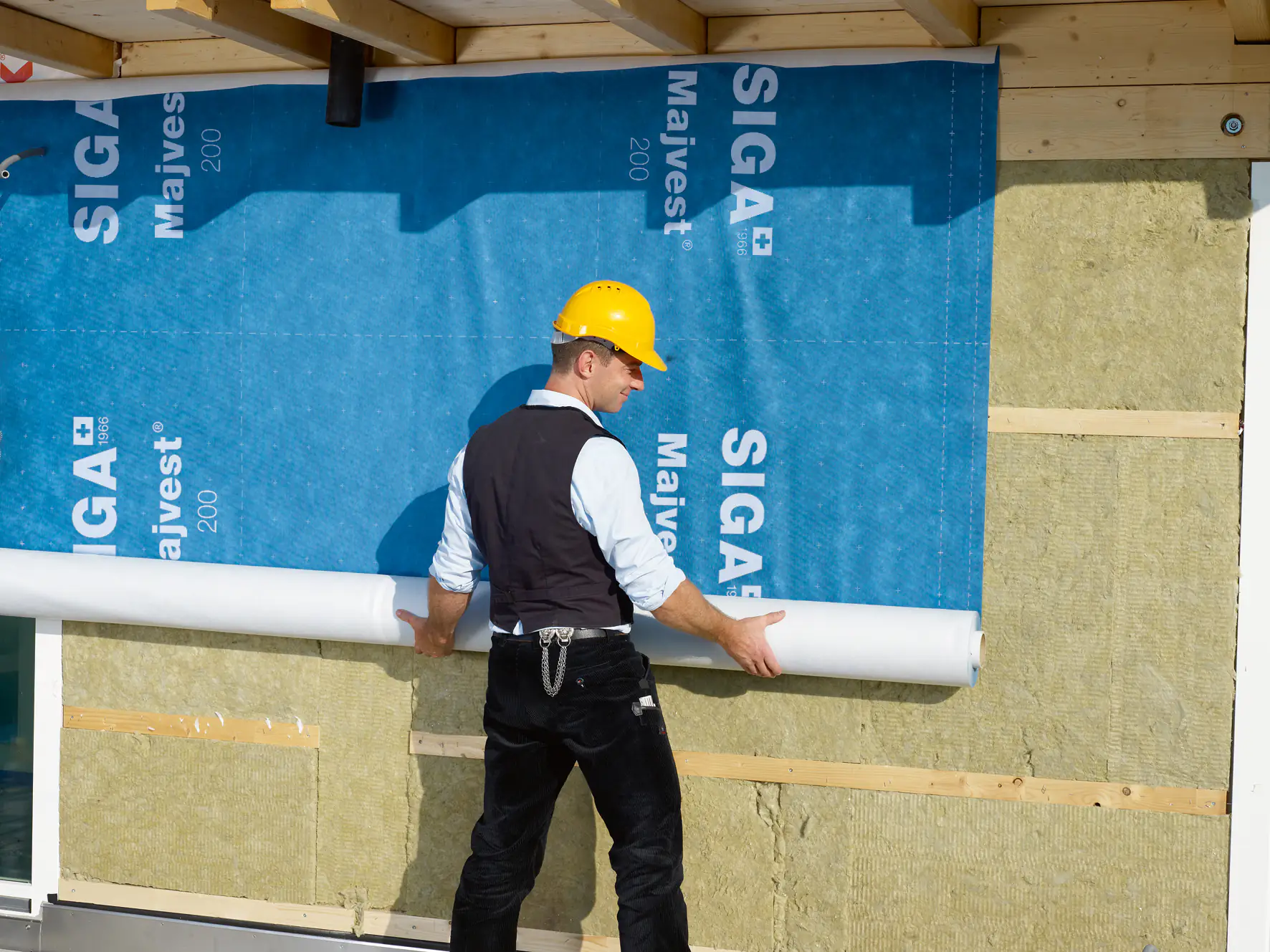 Siga Fassadenbahn Majvest 200 50 x 3 m = 150 m² blau