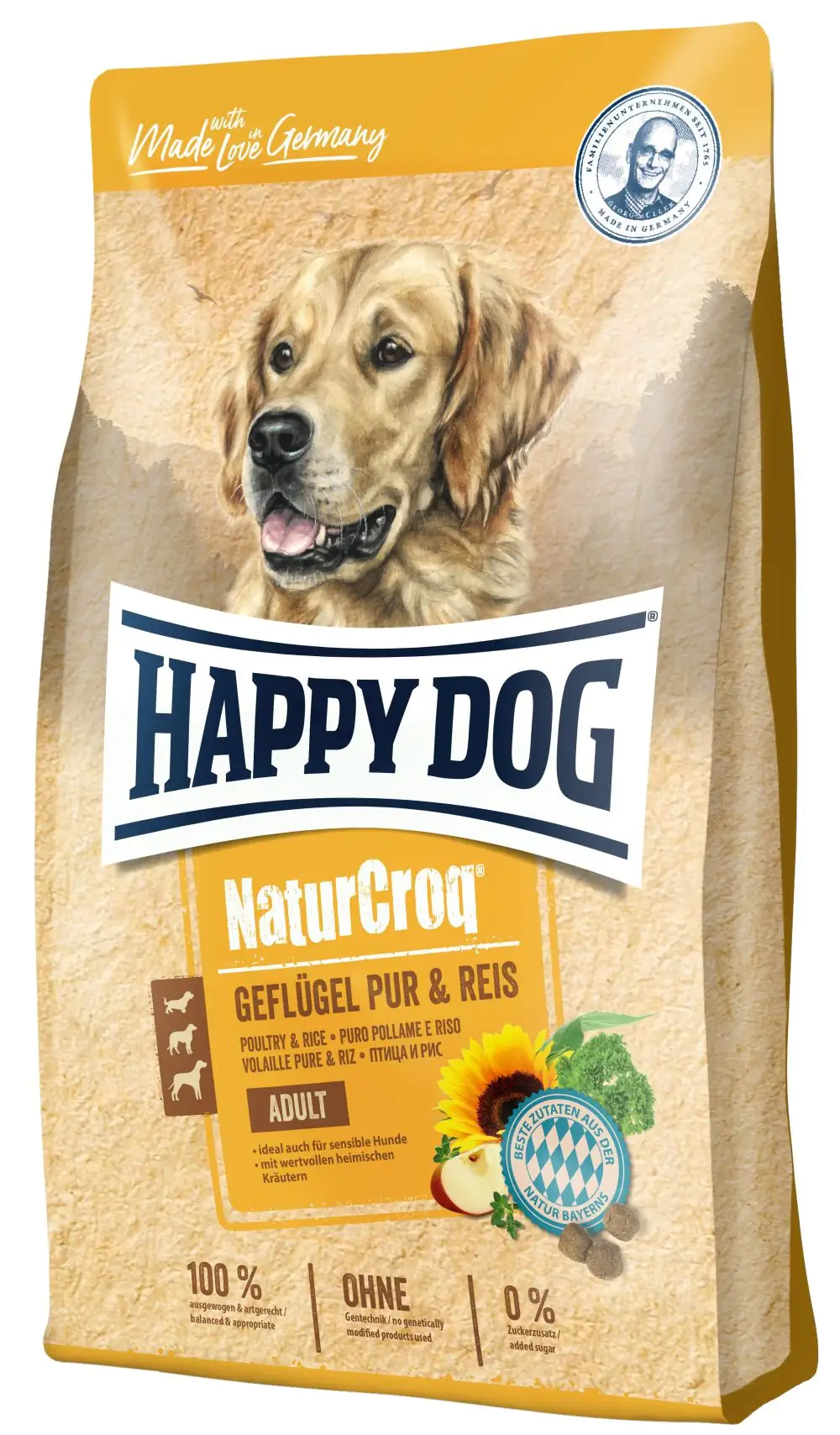 4001967116731 Happy Dog Premium NaturCroq Geflügel pur & Reis 4 kg