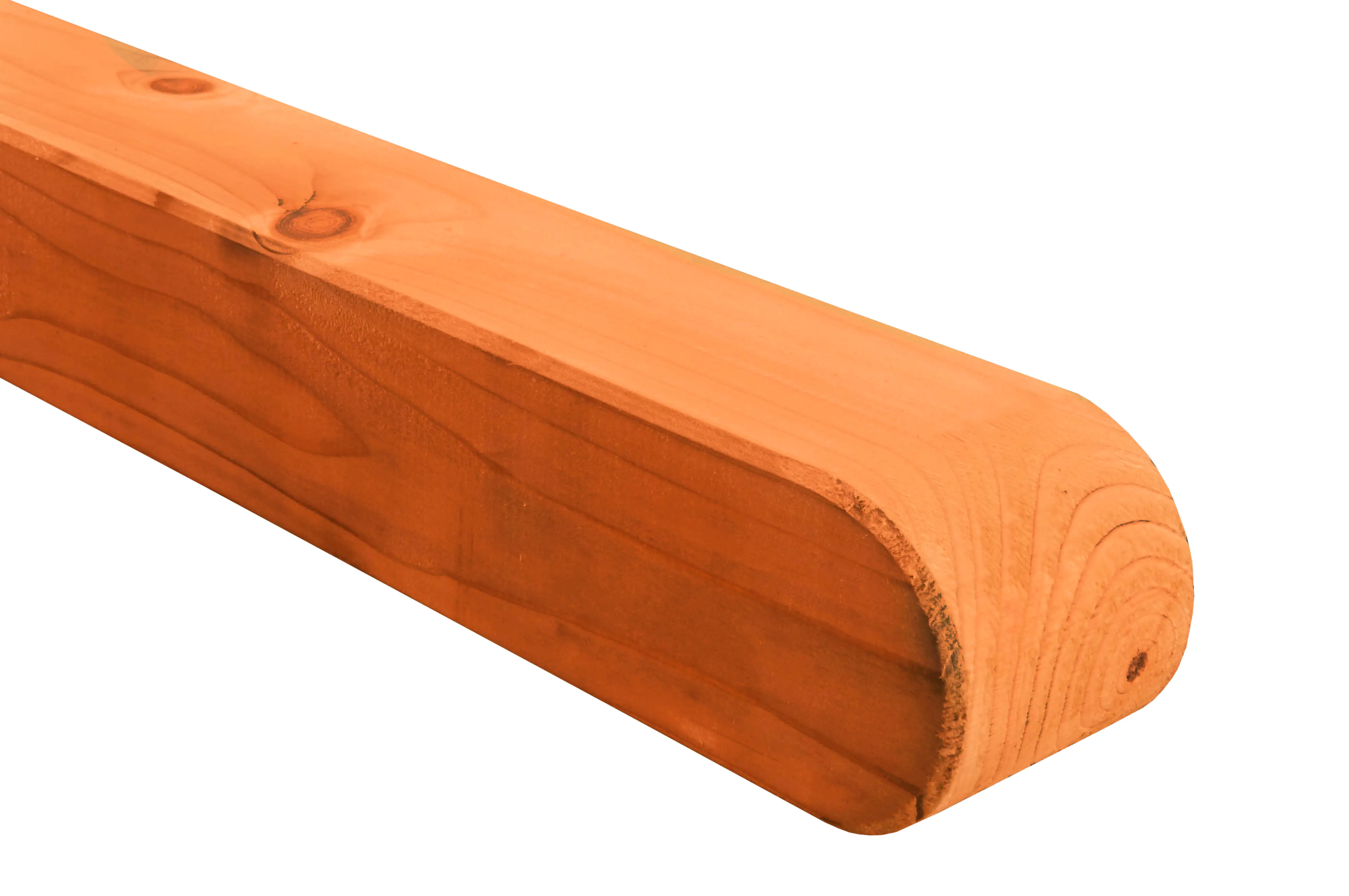 Rundkopfpfosten Kiefer 100 x 7 x 7 cm Pinie gebeizt