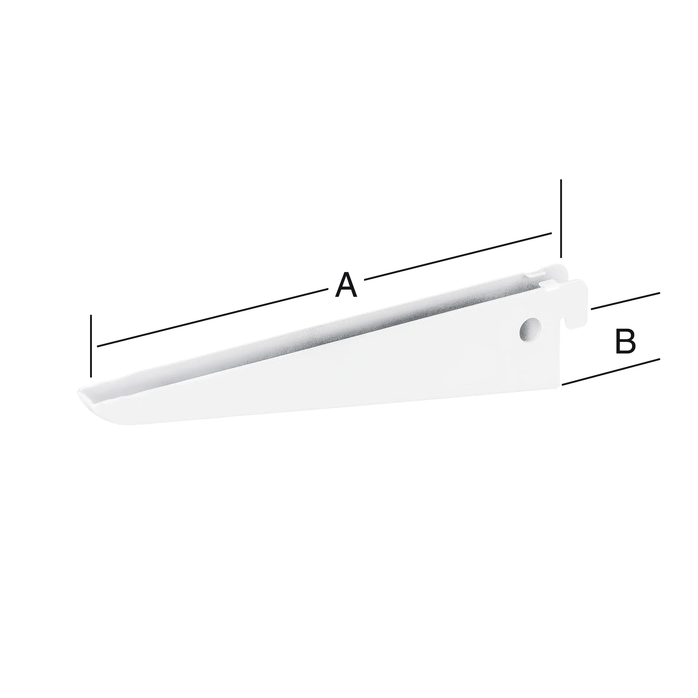 TrendLine Doppellochträger 2-reihig weiß 17 x 4 cm