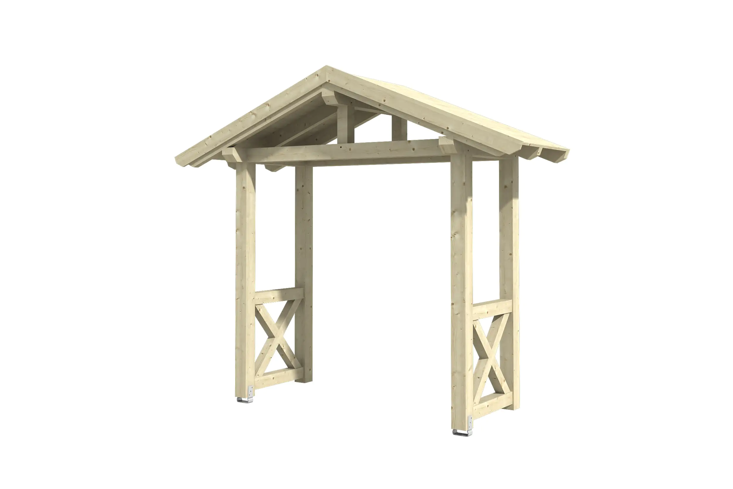 SKAN HOLZ Vordach Stralsund Typ 4 289 x 116 cm, natur kaufen Globus