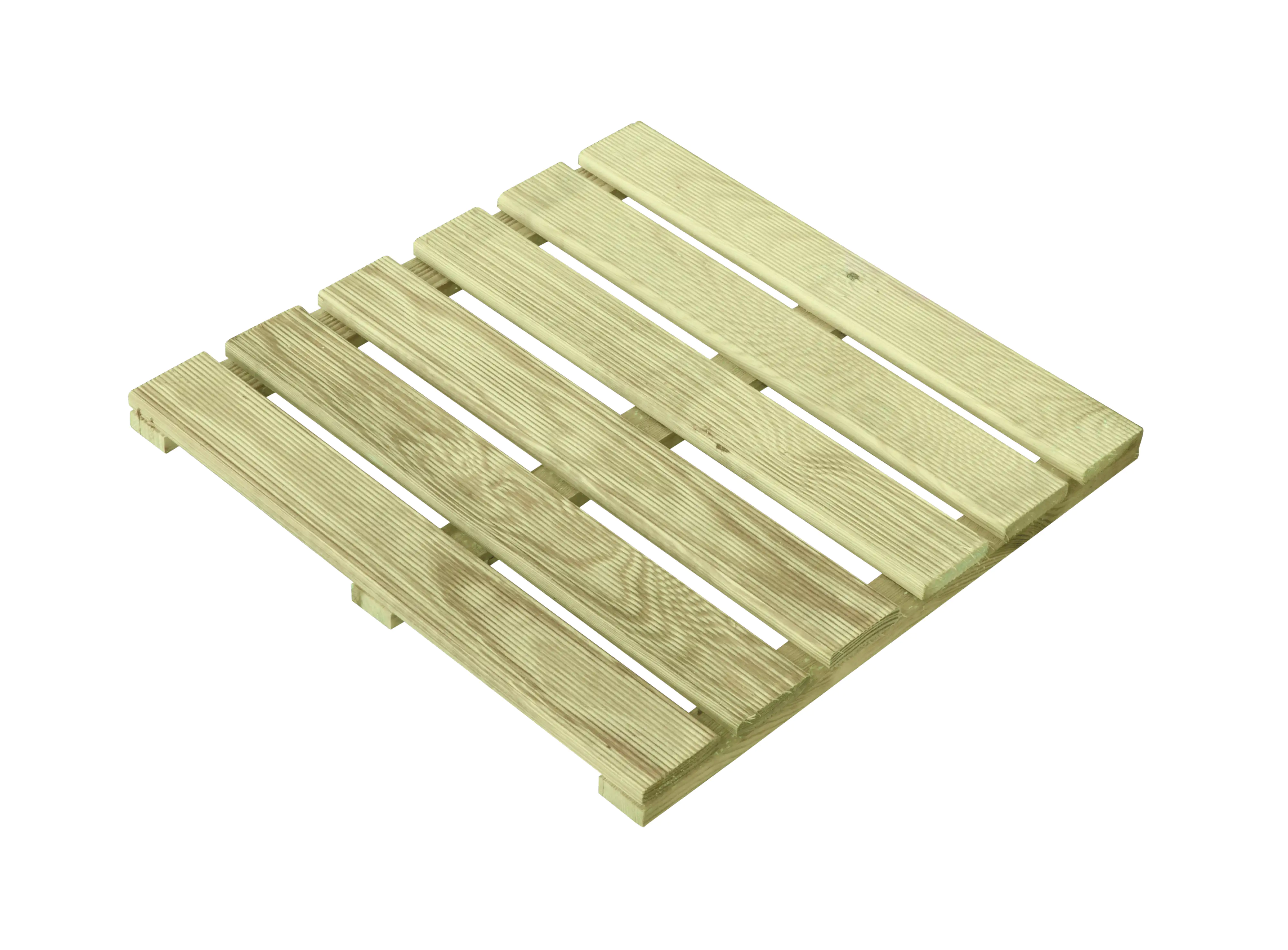 Holzfliese Kiefer kesseldruckimprägniert 40 x 40 x 2,4 cm 