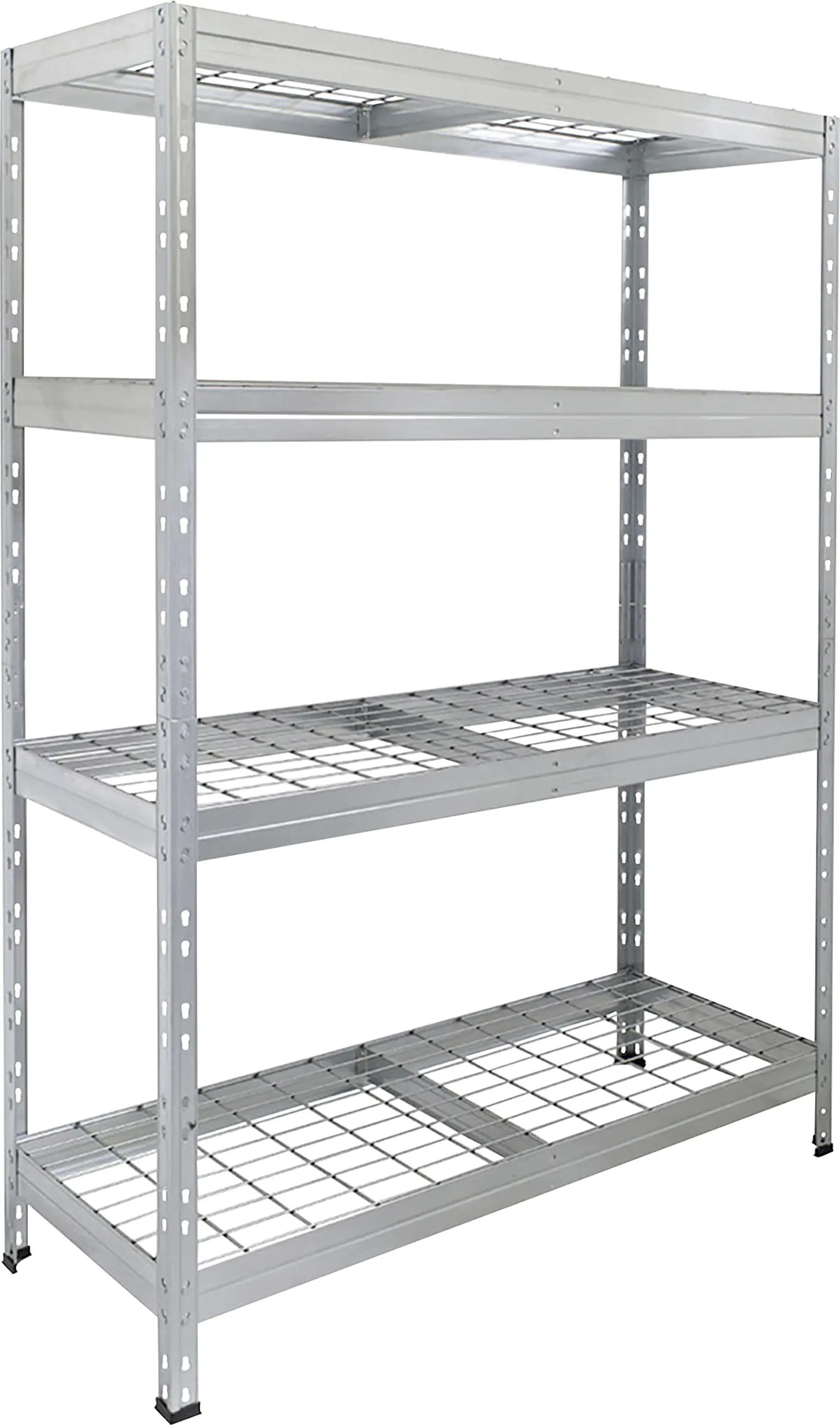 Ar Shelving Schwerlastregal Rivet Wire verzinkt 180 x 120 cm  4 Stahlgitterböden 1000 kg